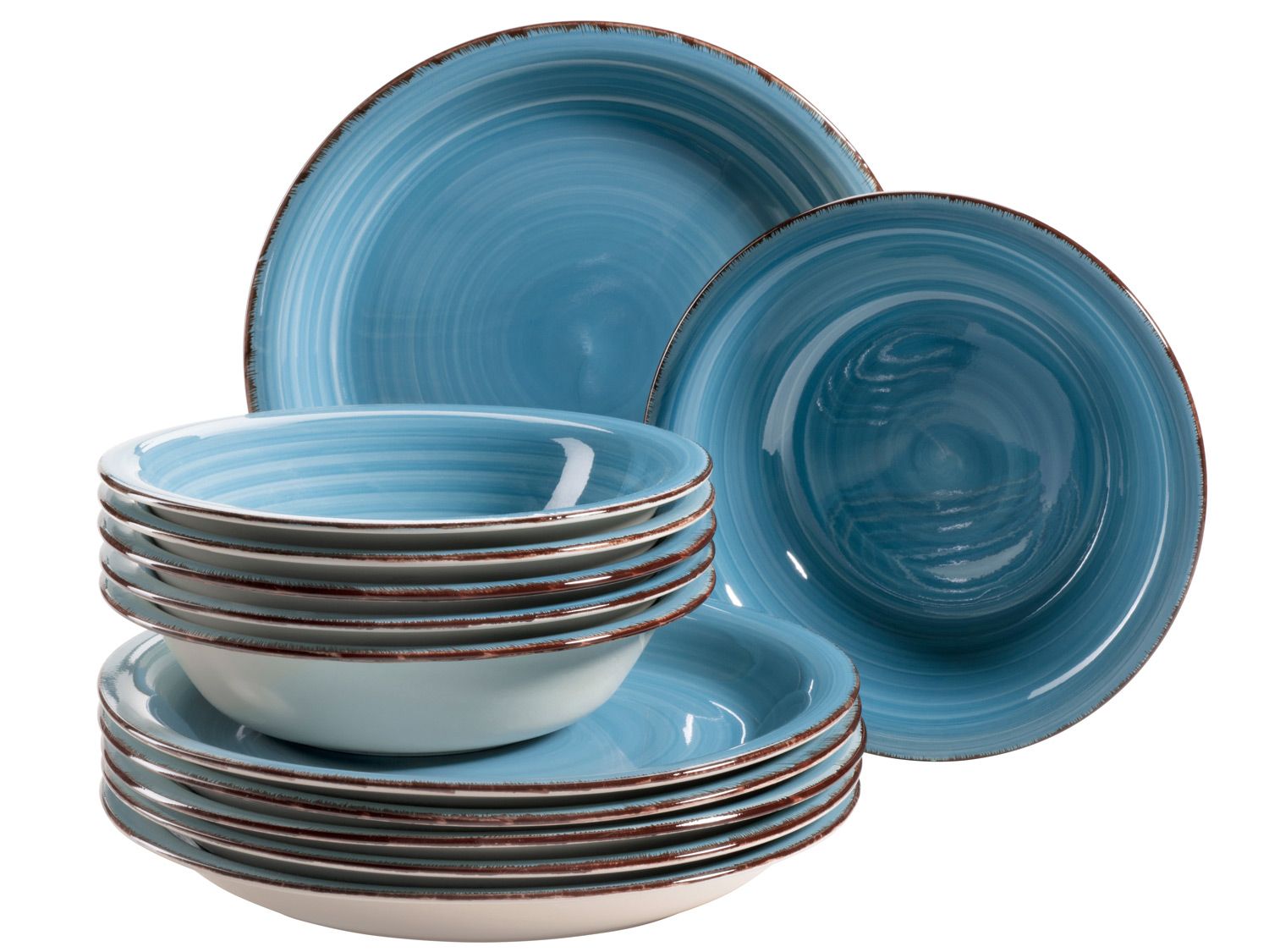 MÄSER Tafelservice Lumaca, 12-tlg (Dunkelblau)