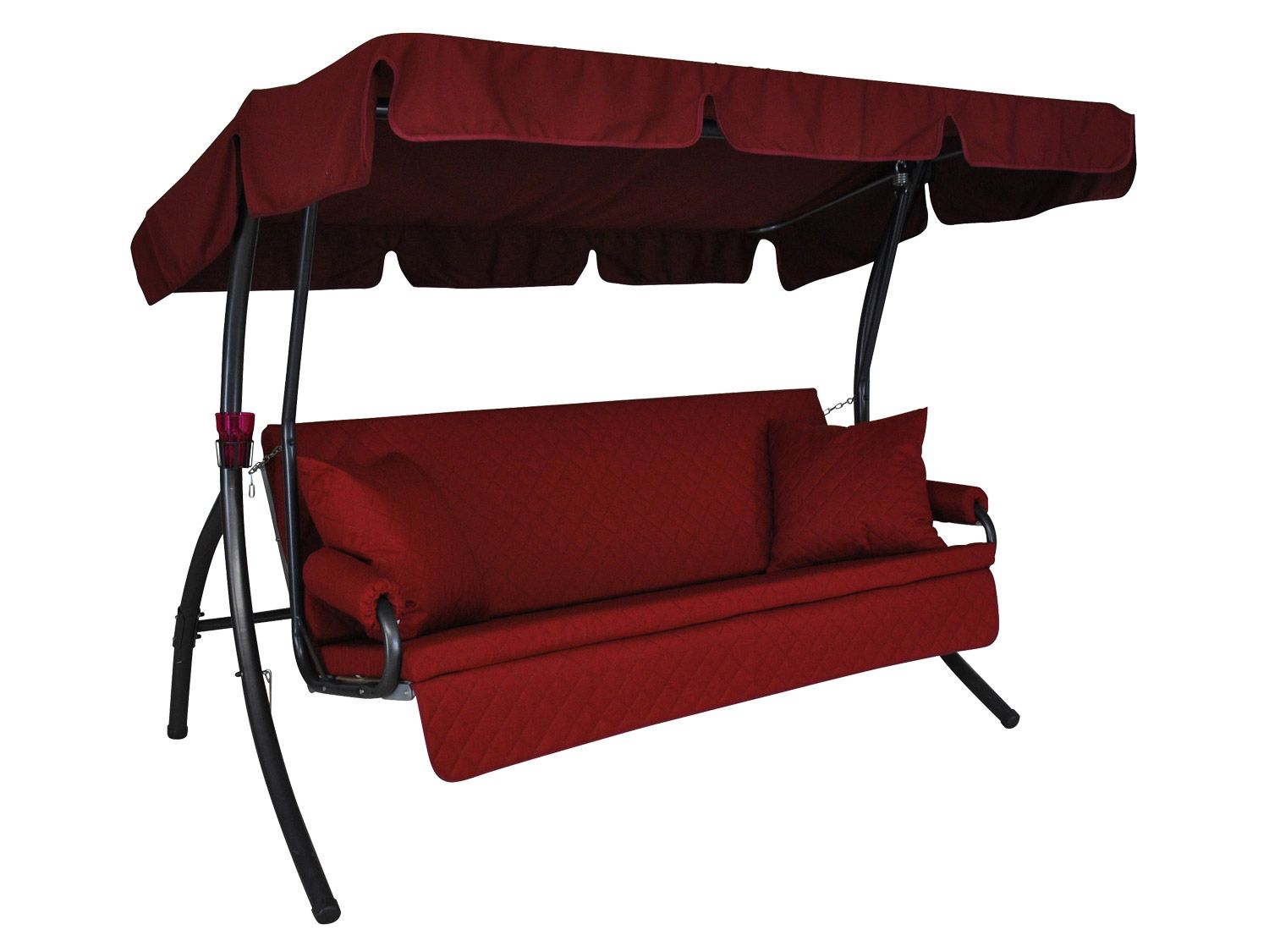 Angerer Hollywoodschaukel »LIVING«, 3-Sitzer (Bordeaux)