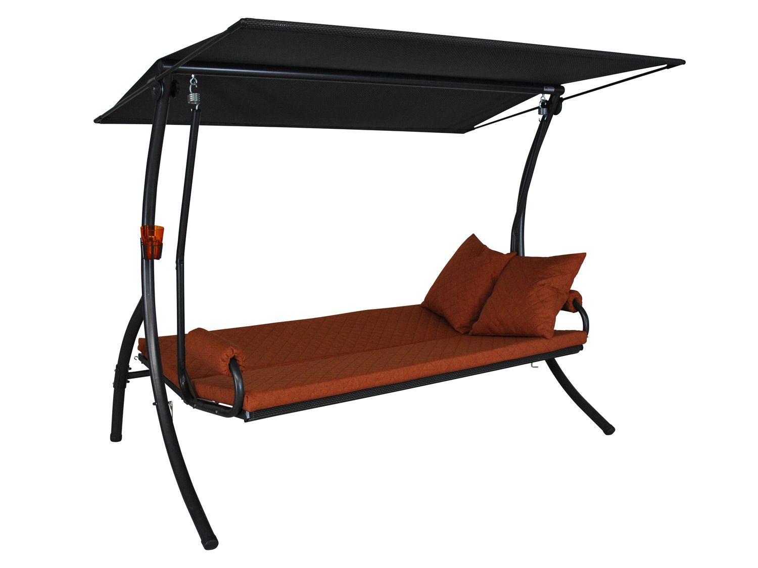 Angerer Hollywoodschaukel »WAVE«, 3-Sitzer (Terracotta)