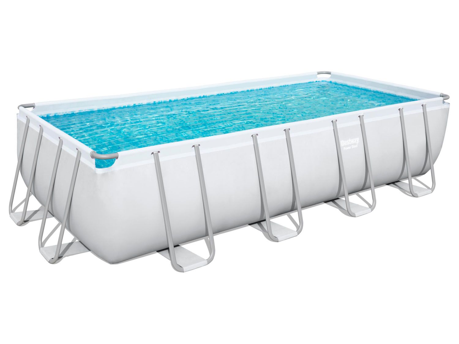 Bestway Power Steel™ Frame Pool Komplett-Set, eckig (Filterpumpe, 549 x 274 x 122 cm)