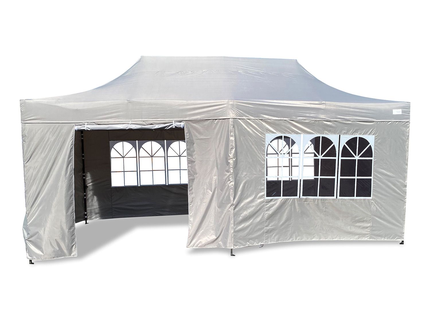 GRASEKAMP Faltpavillon Premium Line (3x6m + Seitenteile, Grau)''
