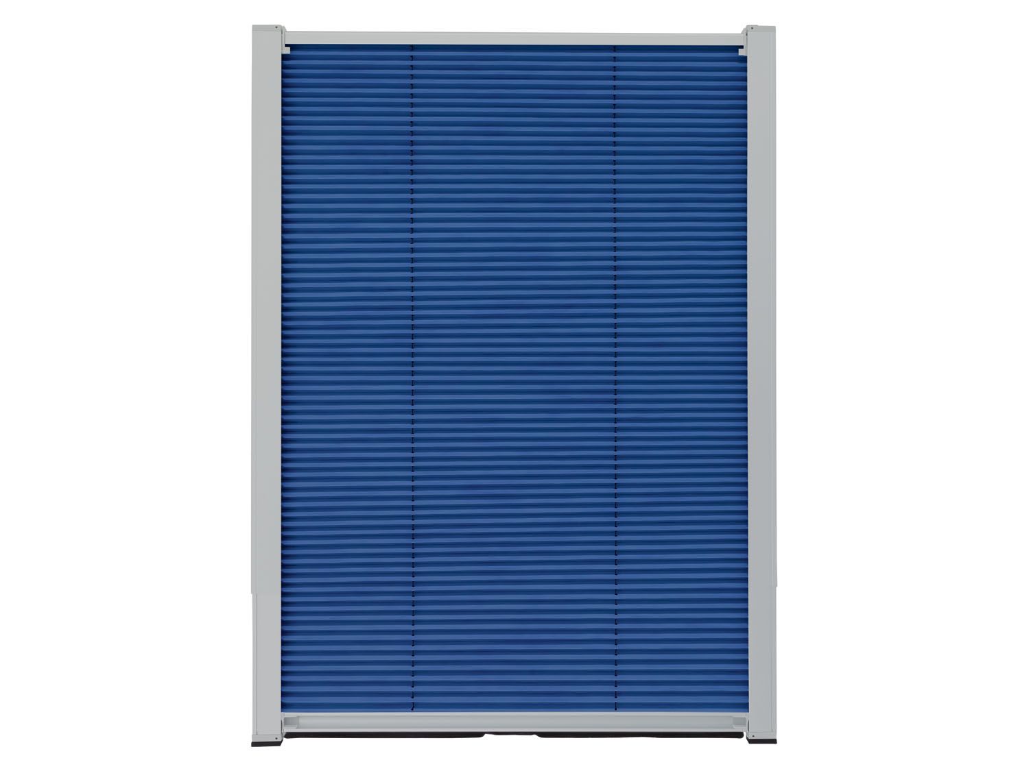 LIVARNO home Thermo Plissee Teleskop für Velux-Dachfenster 49,3 x 94-116 cm (Blau)