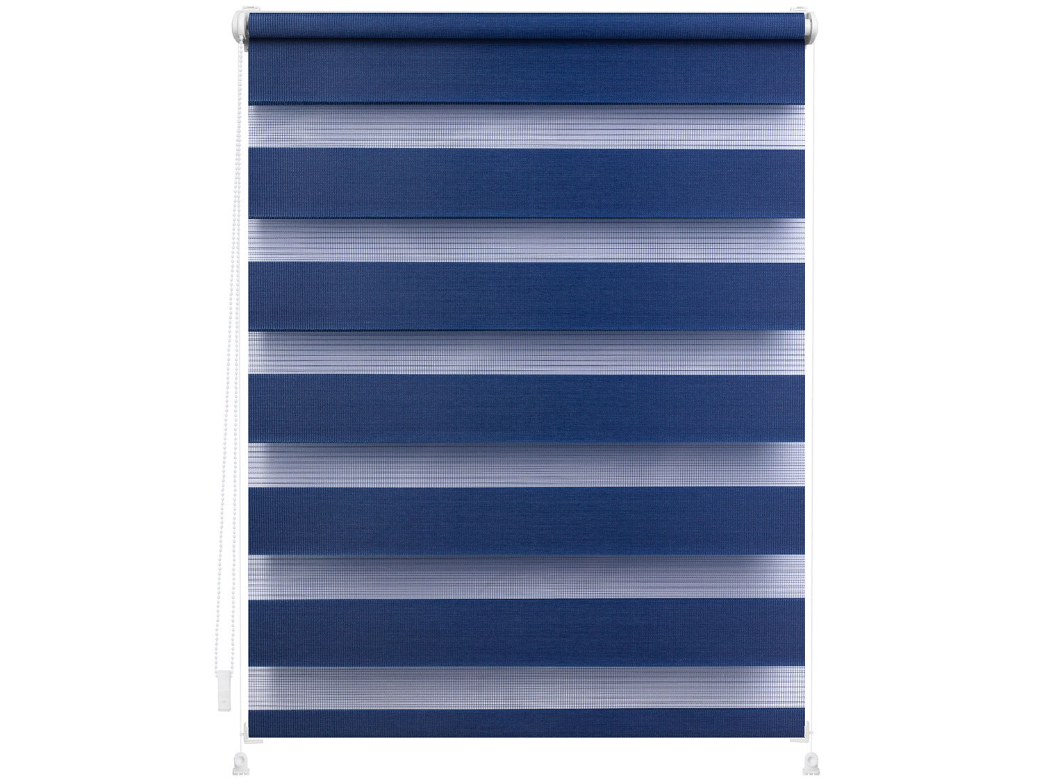 Lichtblick Duo-Rollo Klemmfix, ohne Bohren, verspannt, blickdicht (Blau, 90 x 220 cm)