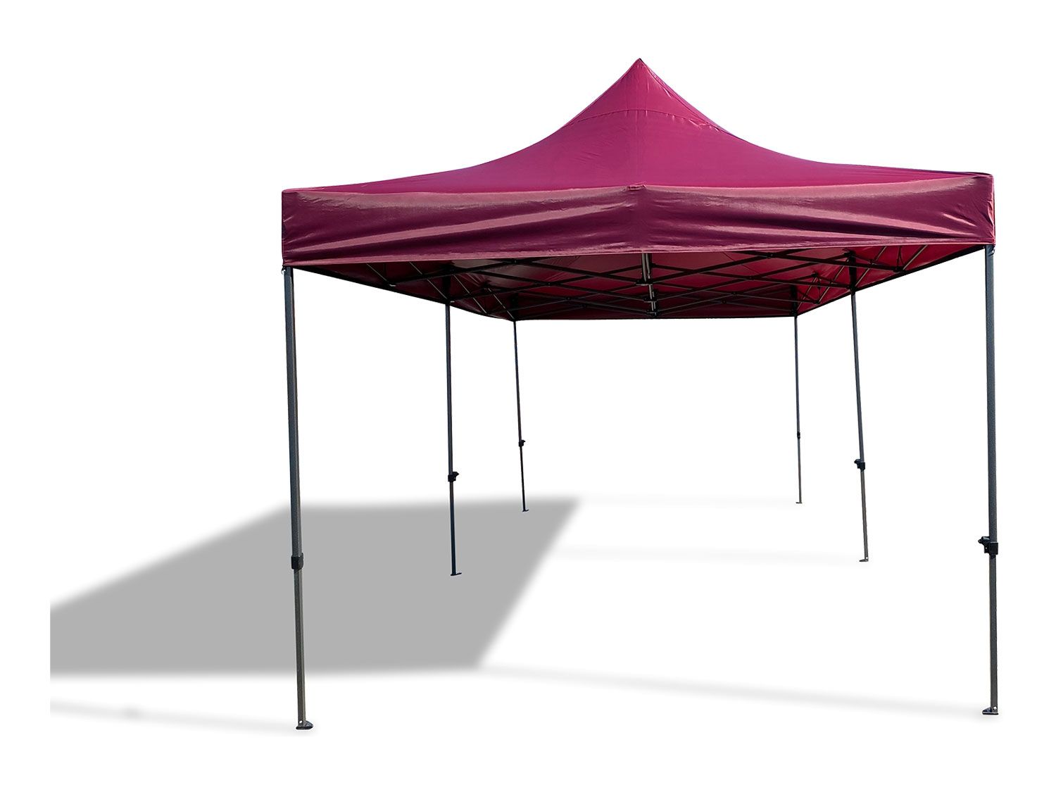 GRASEKAMP Faltpavillon Premium Line (3x6m, Bordeaux)
