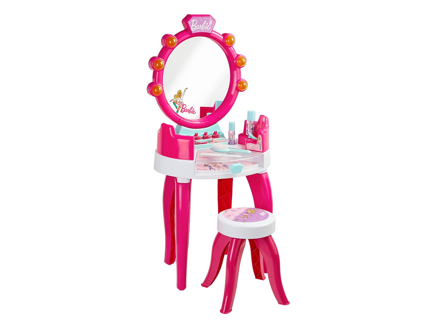 Theo Klein Barbie Schönheitsstudio mit Licht und Soundfunktion mit Zubehör