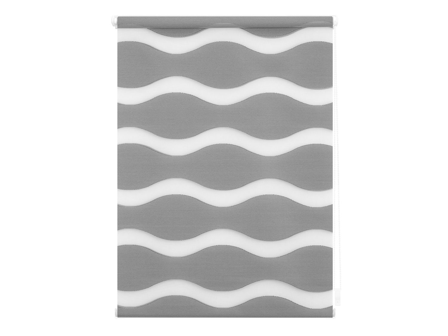 Lichtblick Duo Rollo Welle Klemmfix, ohne Bohren (Grau, 60x150 cm)