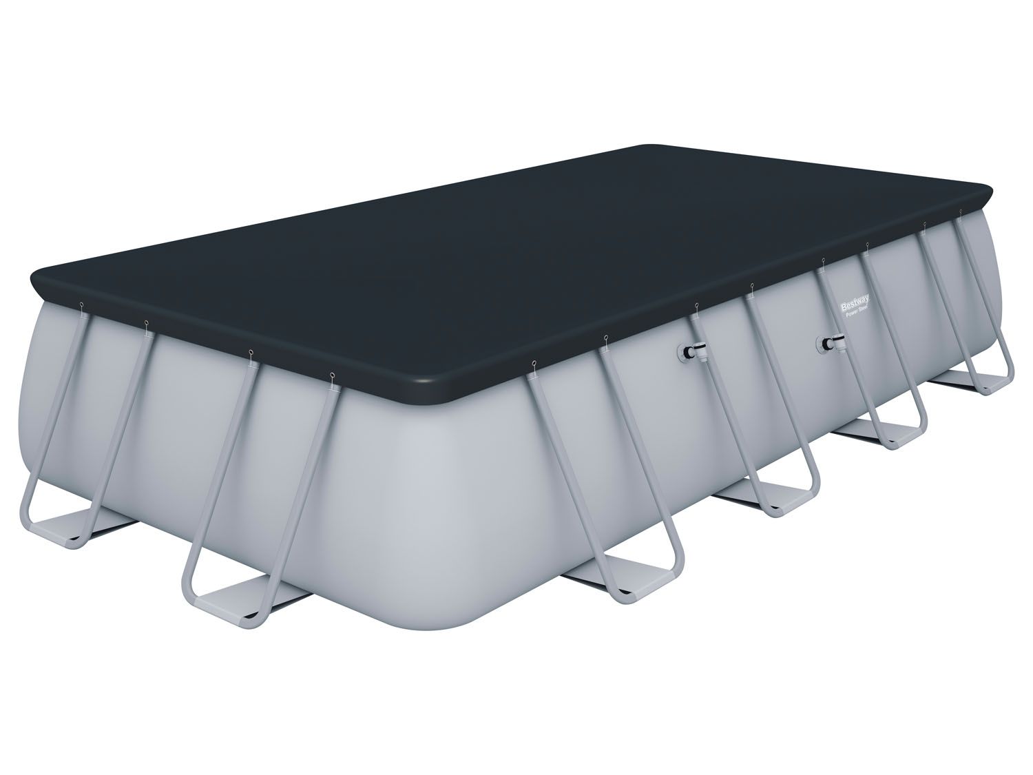 Bestway Power Steel™ Frame Pool Komplett-Set, eckig  (Sandfilteranlage, 549 x 274 x 122 cm)