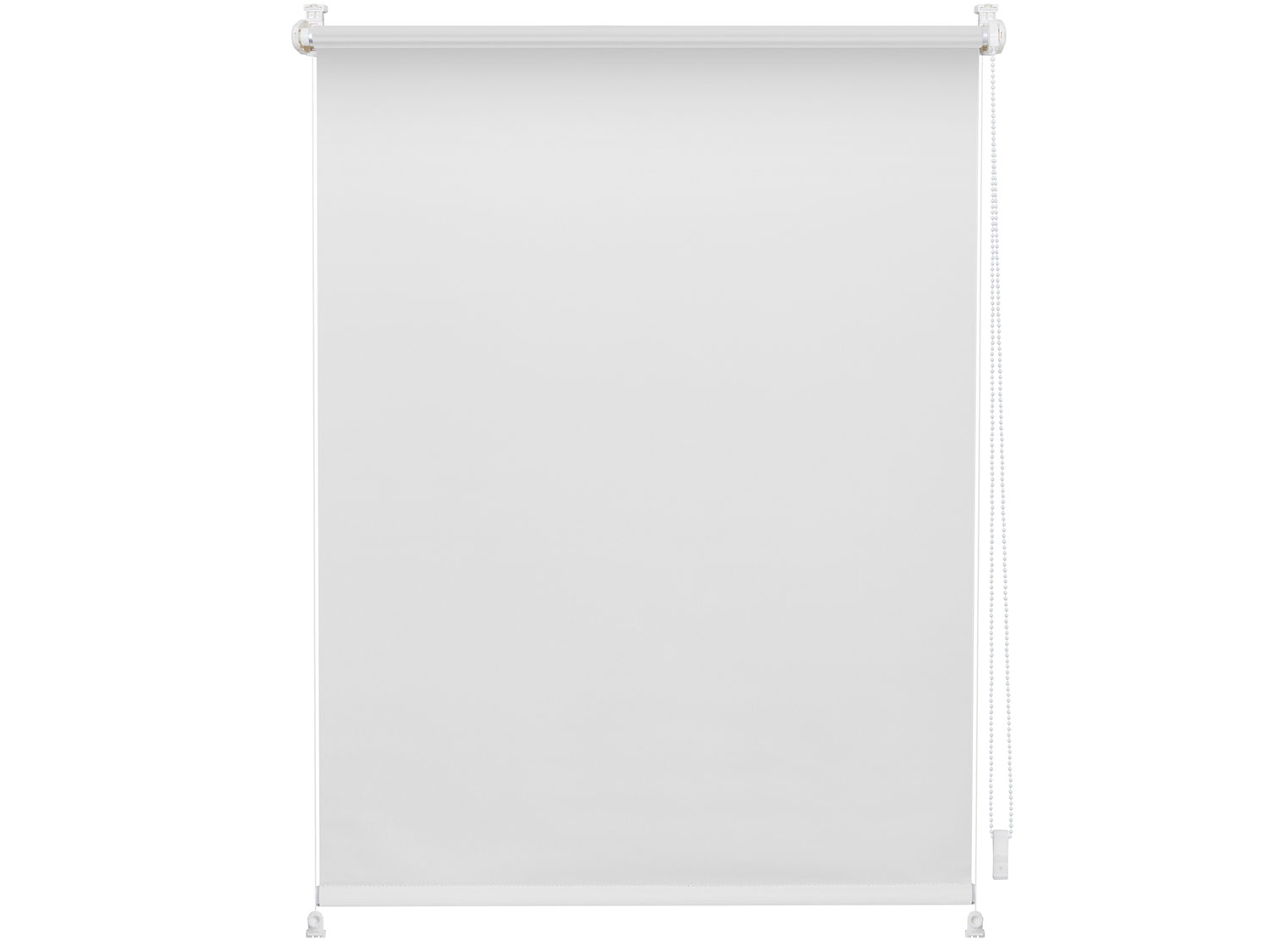 LICHTBLICK Rollo Klemmfix, ohne Bohren, verspannt, Verdunkelung (weiß, 80 x 150 cm)