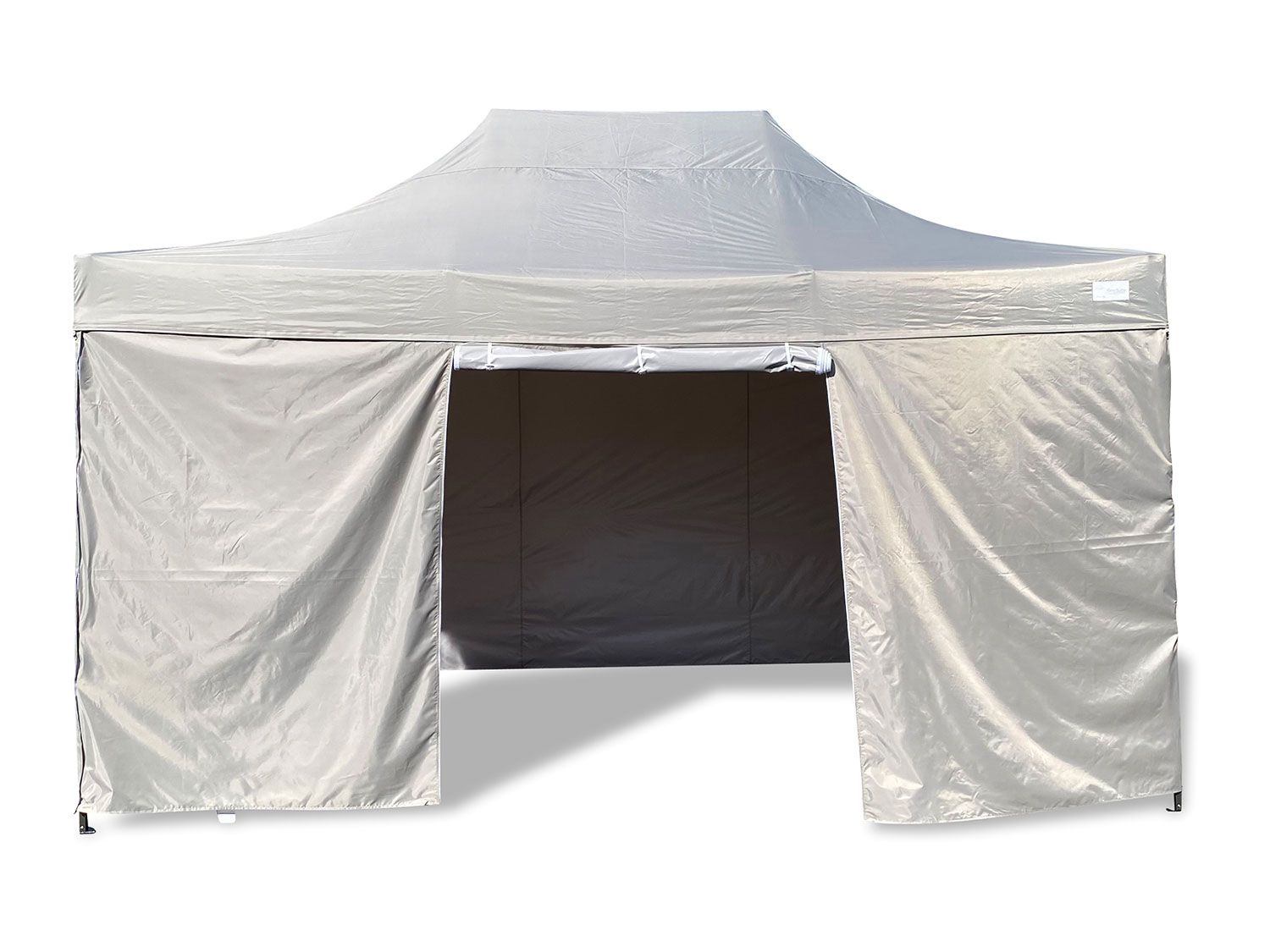 GRASEKAMP Faltpavillon Premium Line (3x4,5m + Seitenteile, Grau)