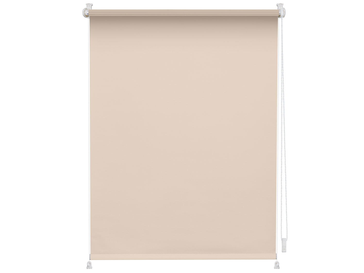 LICHTBLICK Rollo Klemmfix, ohne Bohren, verspannt, Verdunkelung (Creme, 120 x 150 cm)