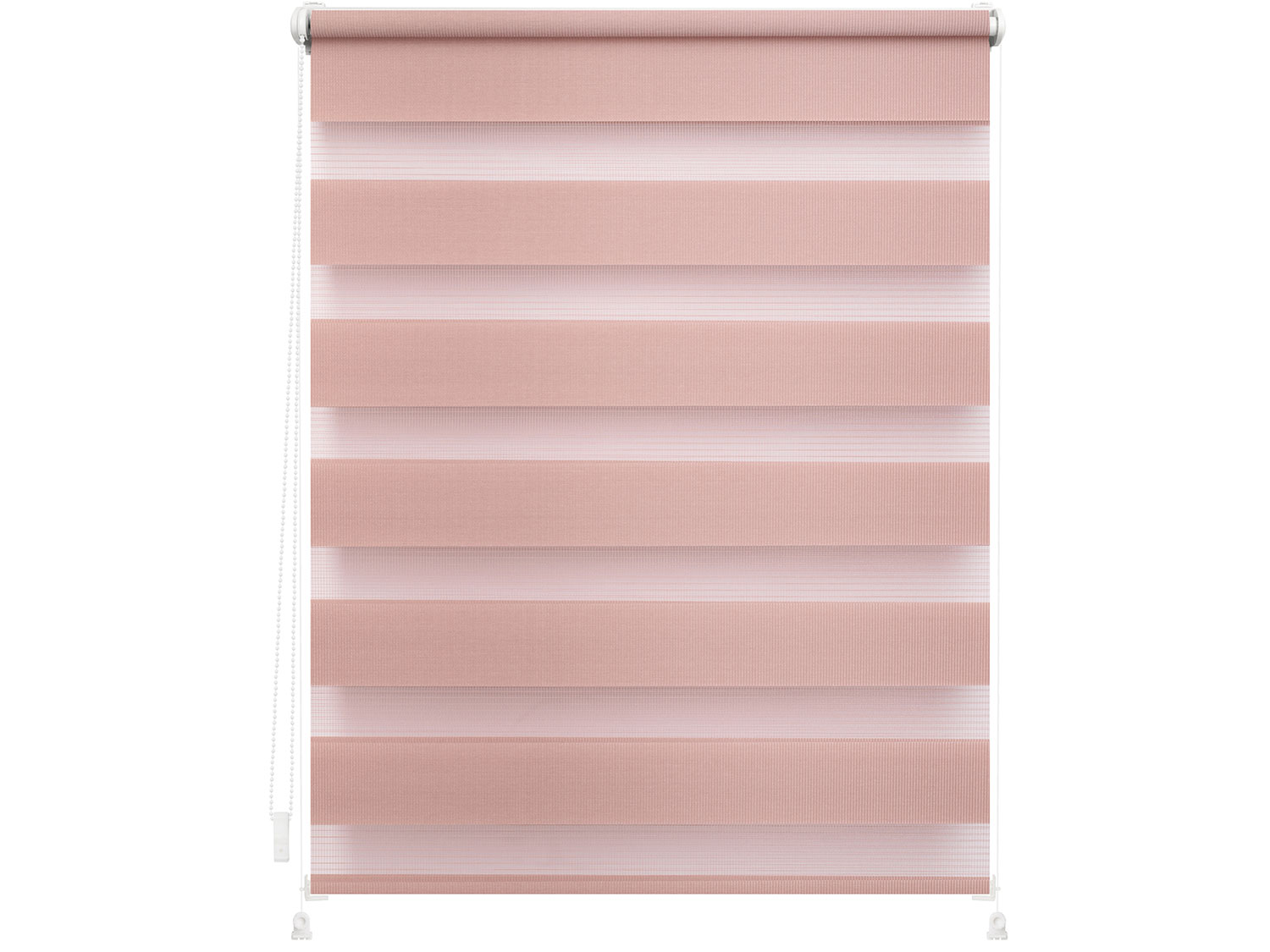 Lichtblick Duo-Rollo Klemmfix, ohne Bohren, verspannt, blickdicht (Altrosa, 45 x 150 cm)