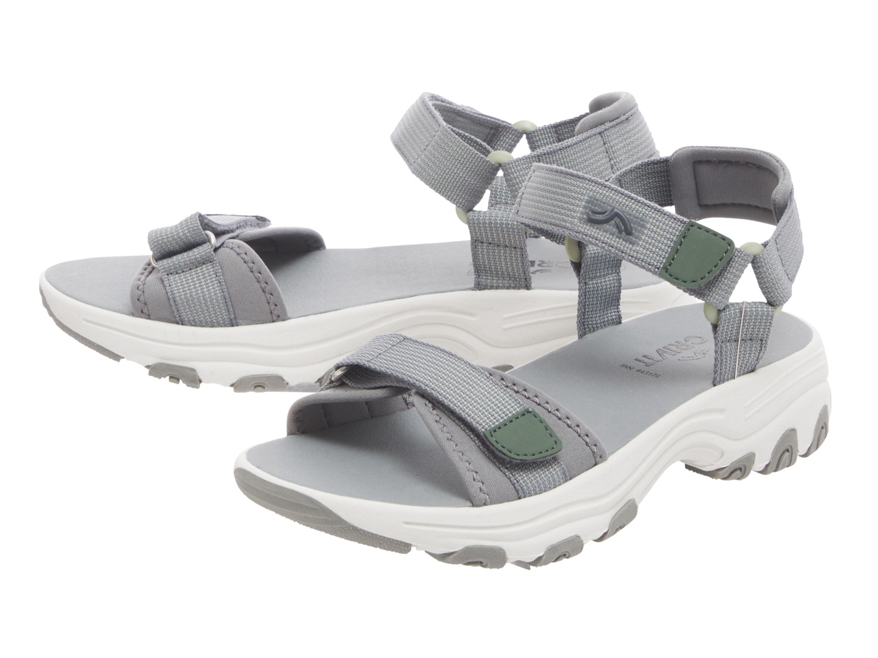 CRIVIT Damen Sandale Trekking (Grün/Grau, 37)''