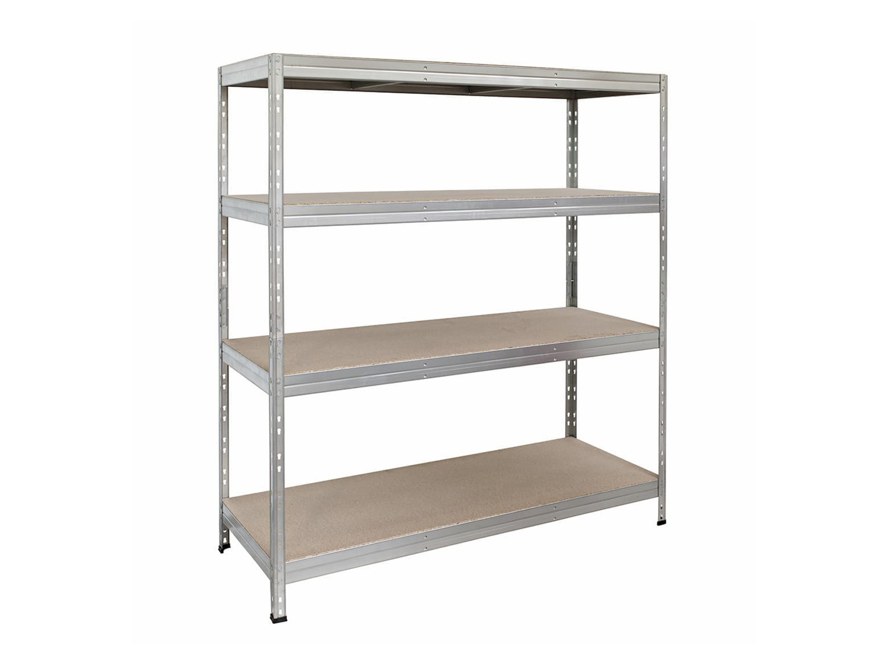 AR SHELVING Schwerlastregal RIVET 4 Böden (180x150x60 cm, Verzinkt)