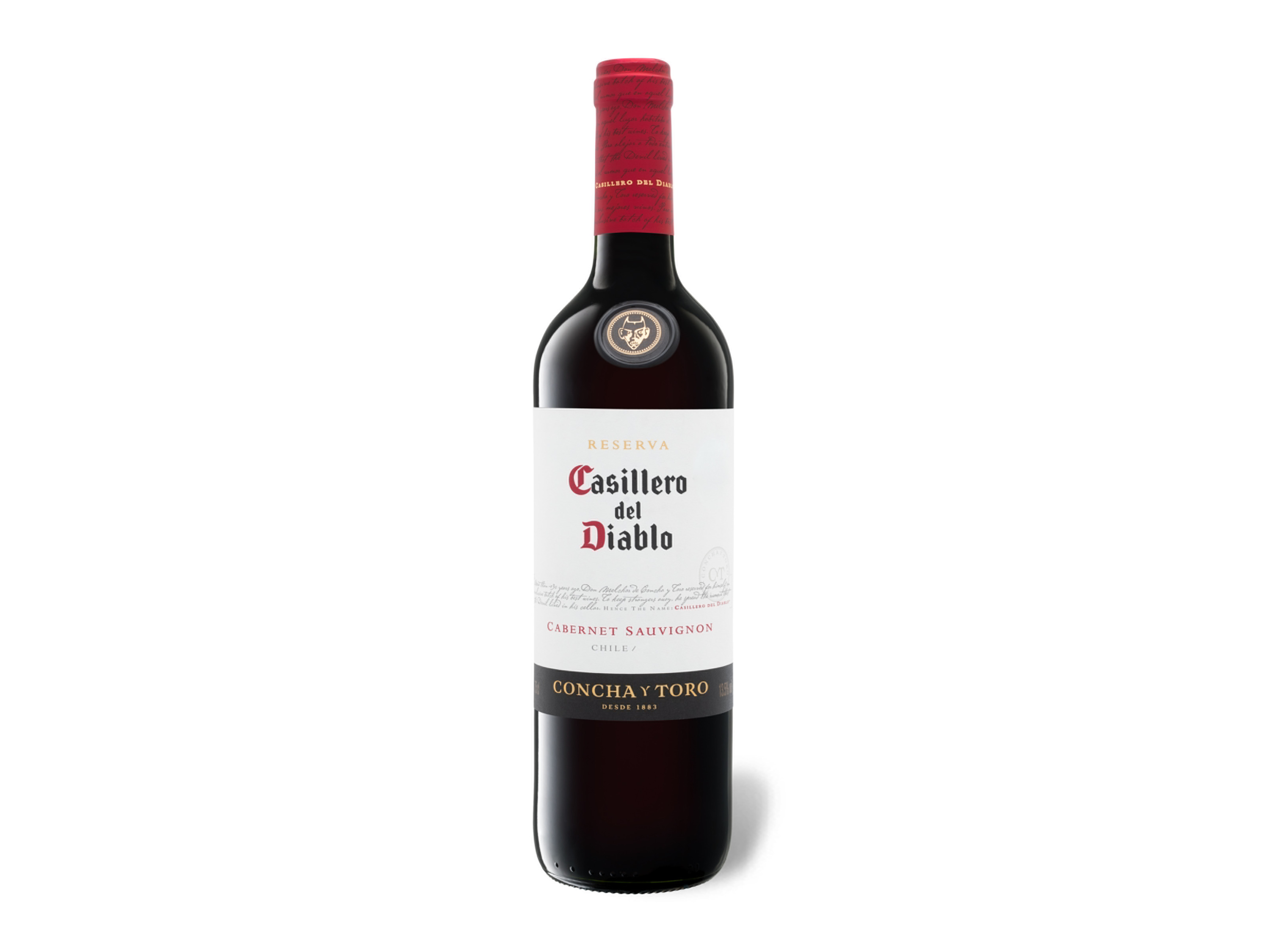 Concha y Toro Casillero del Diablo Cabernet Sauvignon Reserva Chile trocken, Rotwein 2023