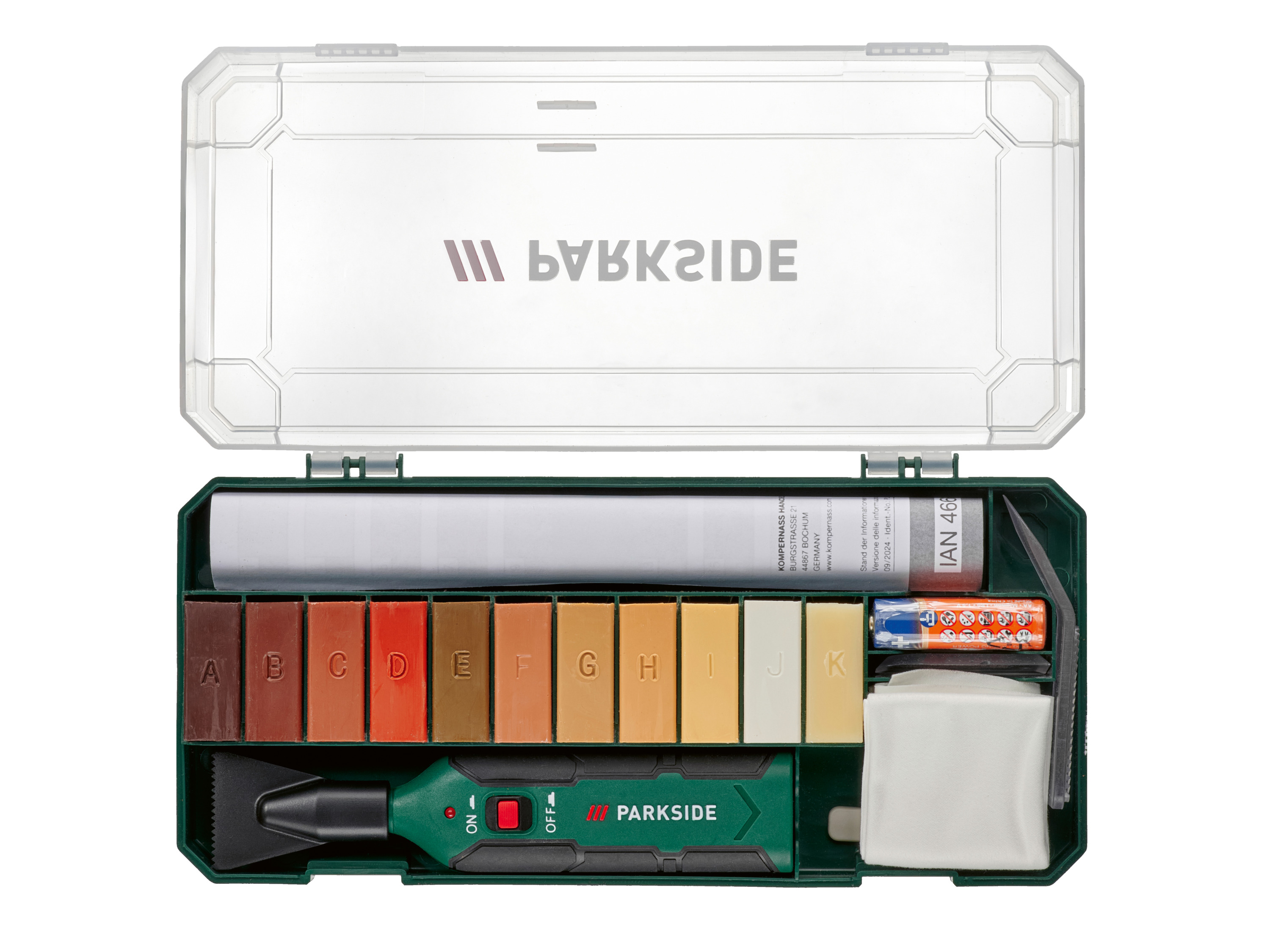 PARKSIDE® Laminat-/Parkett- und Fliesen Reparatur Set PFRS 1,5 C5/ PLPRS 1,5 C5 (Laminat-/Parkett Set)