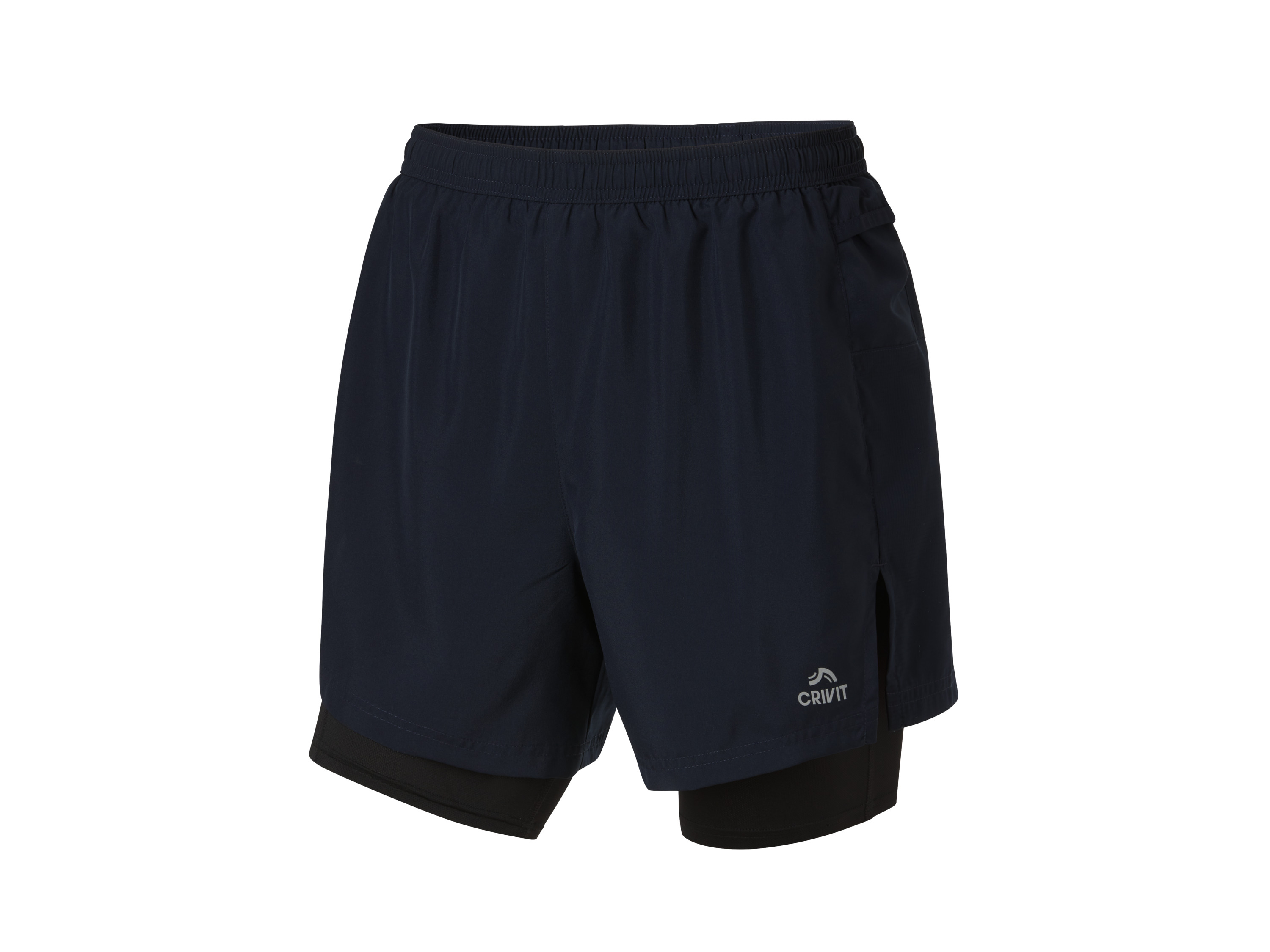 CRIVIT Herren Funktionsshorts, mit Handytasche (Navy, XL (56/58))