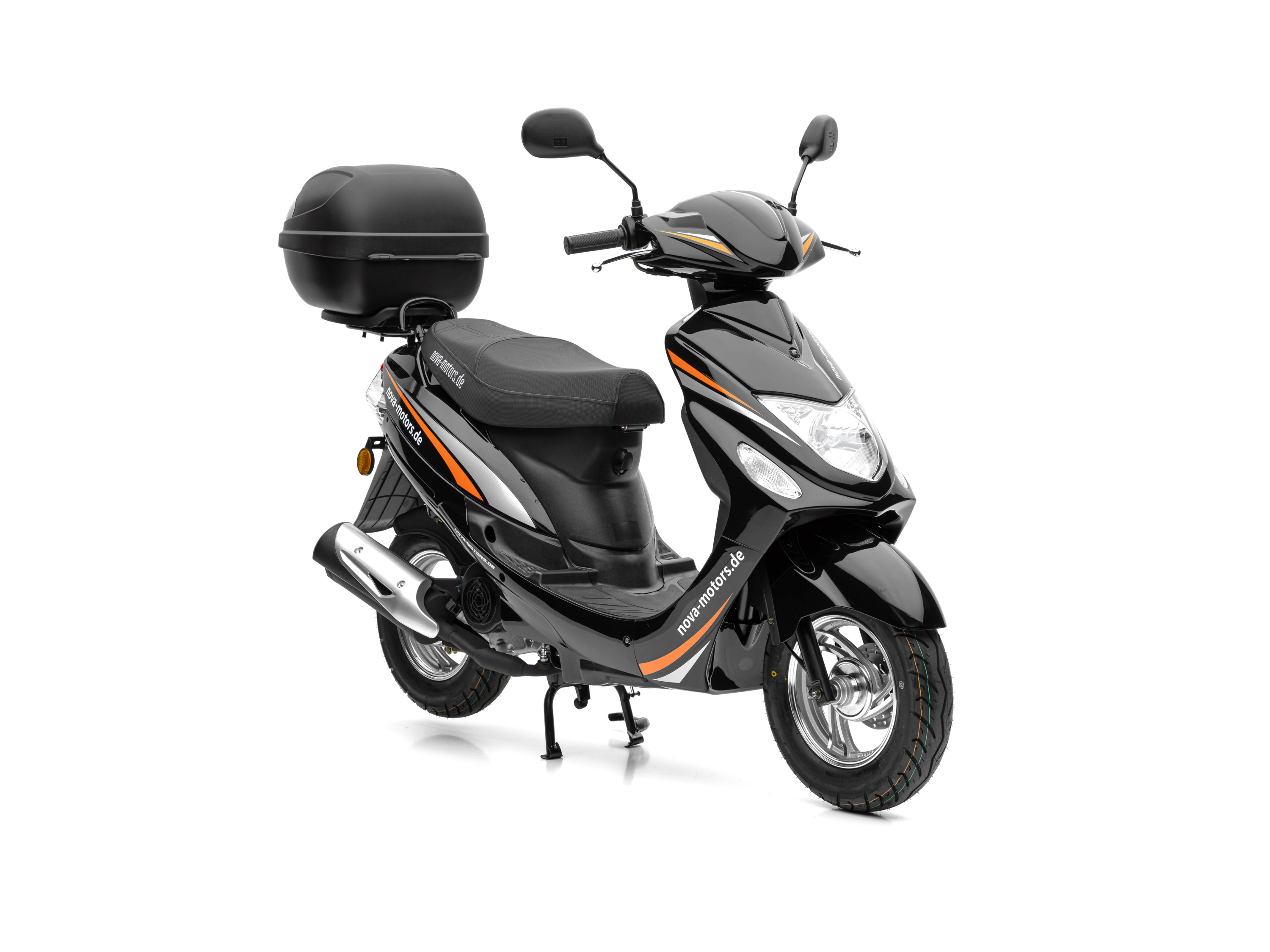 NOVA MOTORS Motorroller »City Star III«, 45km/h, E5 EFI (inkl. Topcase, schwarz)''