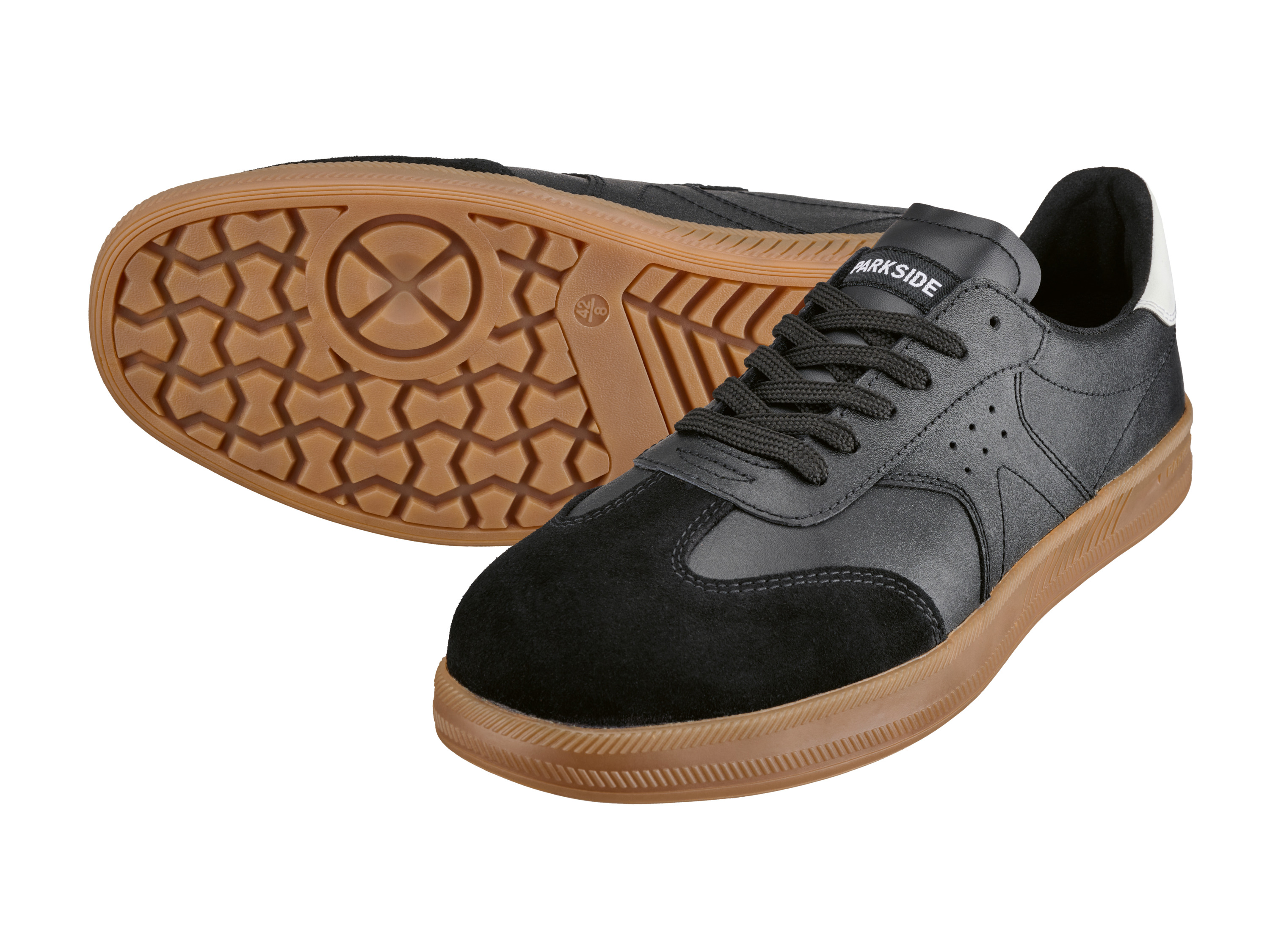 PARKSIDE® Herren S1-Sicherheitsschuhe, aus Leder (Schwarz, 44)