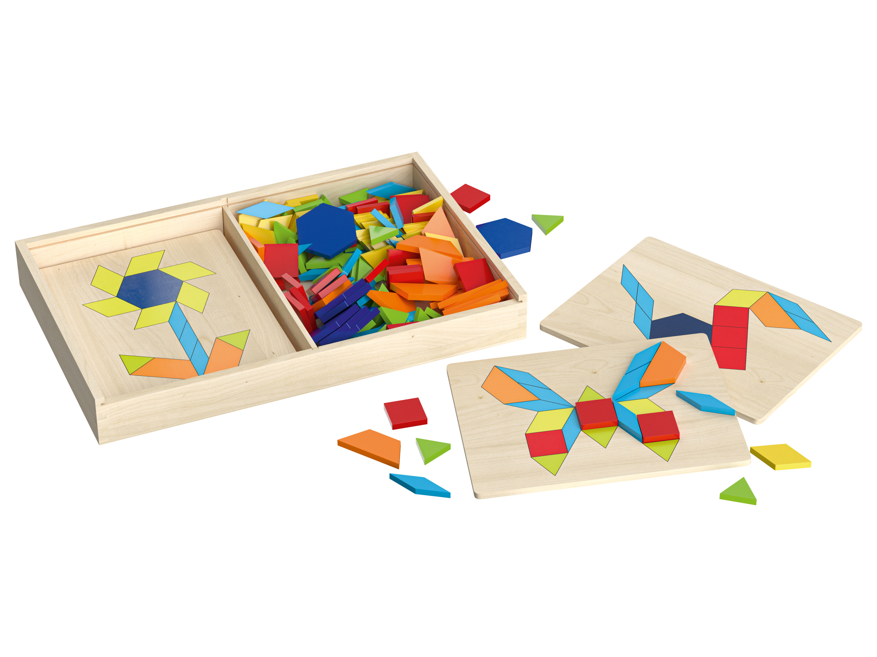 LUPILU® Regenbogen-Stapelwürfel / Regenbogen-Legespiel / Regenbogen-Stecktürme / Mosaik-Spiel (Mosaik Spiel)''