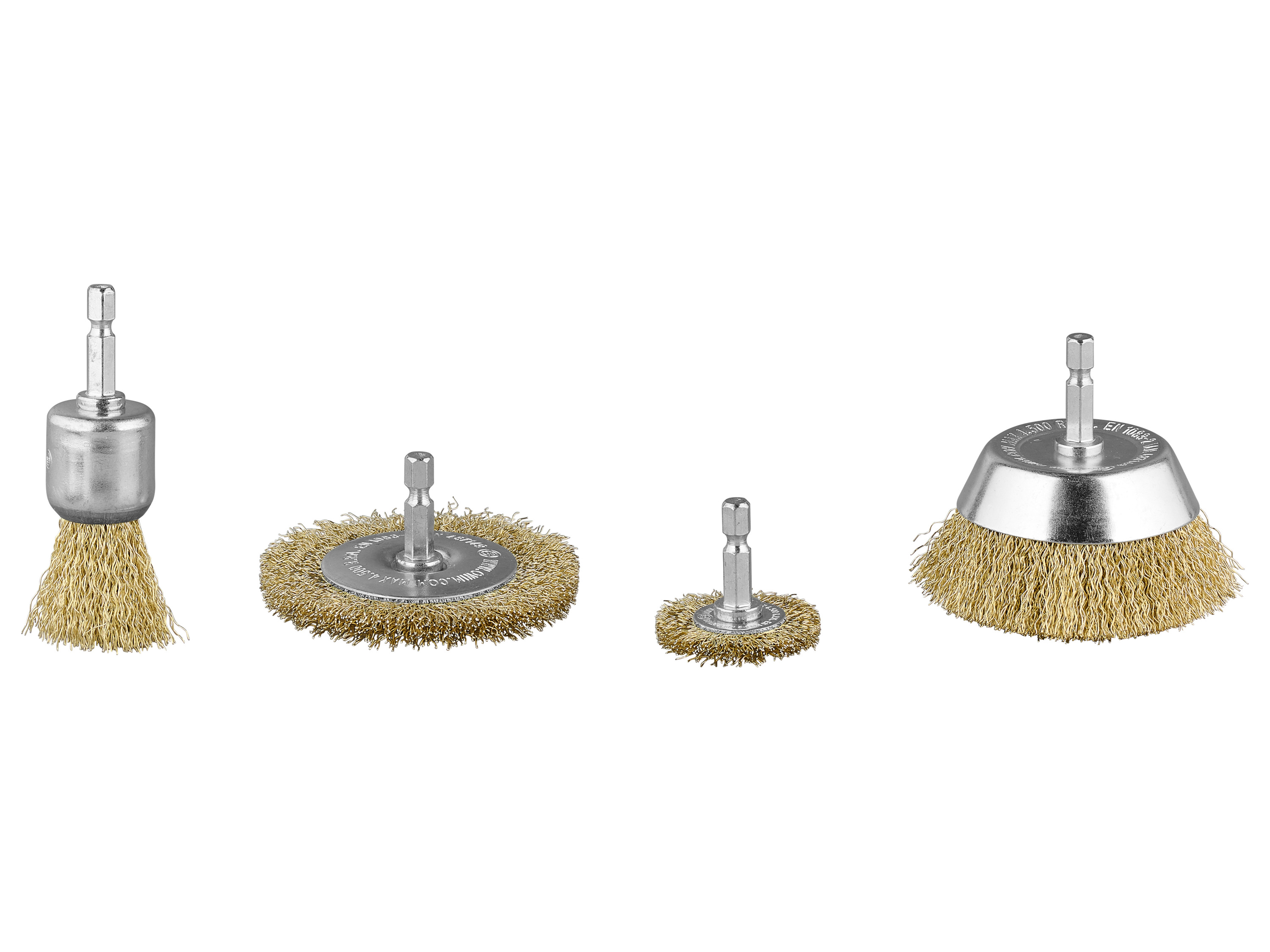PARKSIDE® Drahtbürsten-Set / Polier-Set / Nylonbürsten-Set / Bohrmaschinenpumpe (Drahtbürsten PDBV 4 A1)