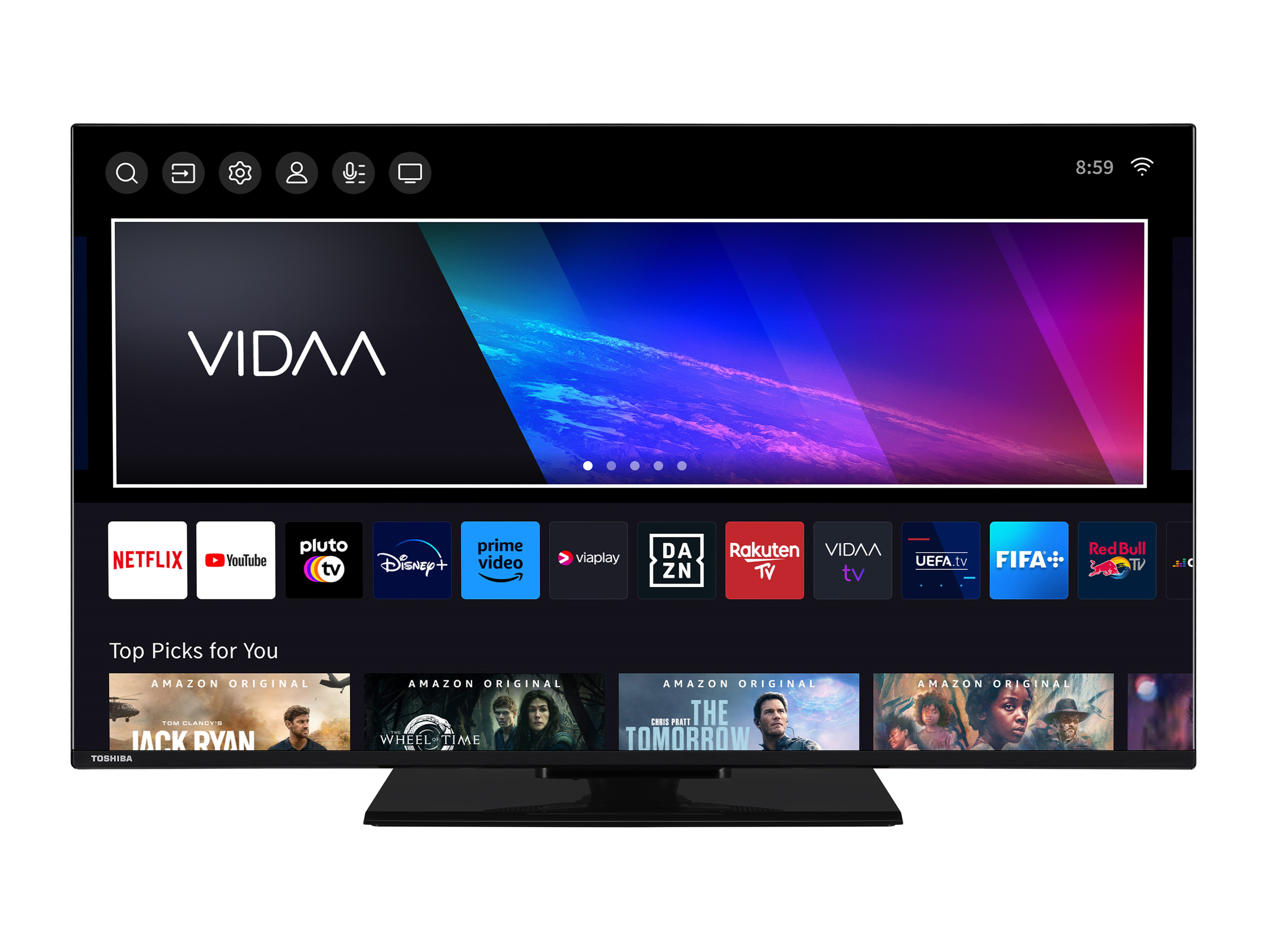 TOSHIBA Fernseher UV3463DAW VIDAA Smart TV 4K UHD (43 Zoll)