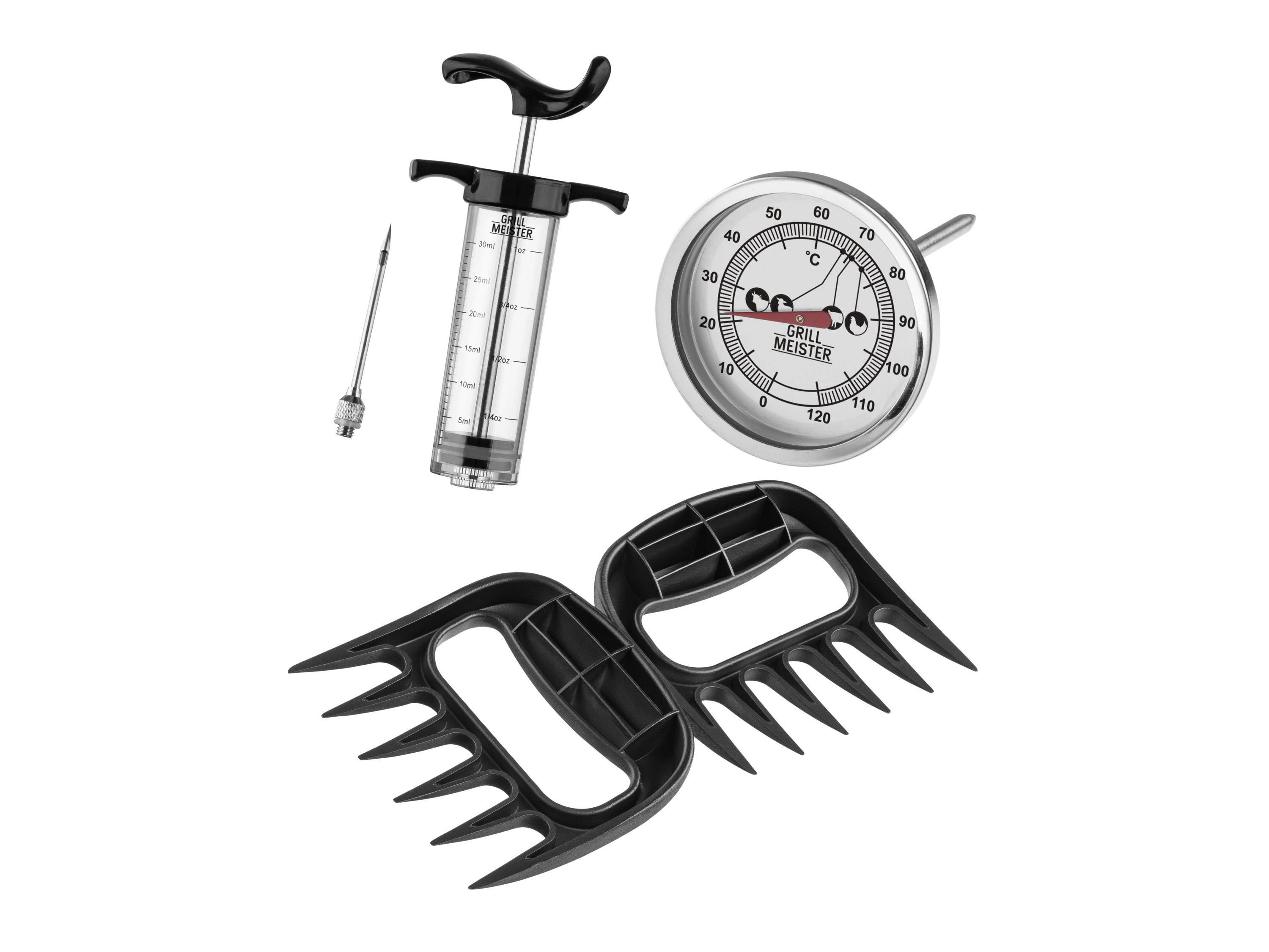 GRILLMEISTER Burger-Set / Pulled-Pork-Set (Starter-Kit BBQ)