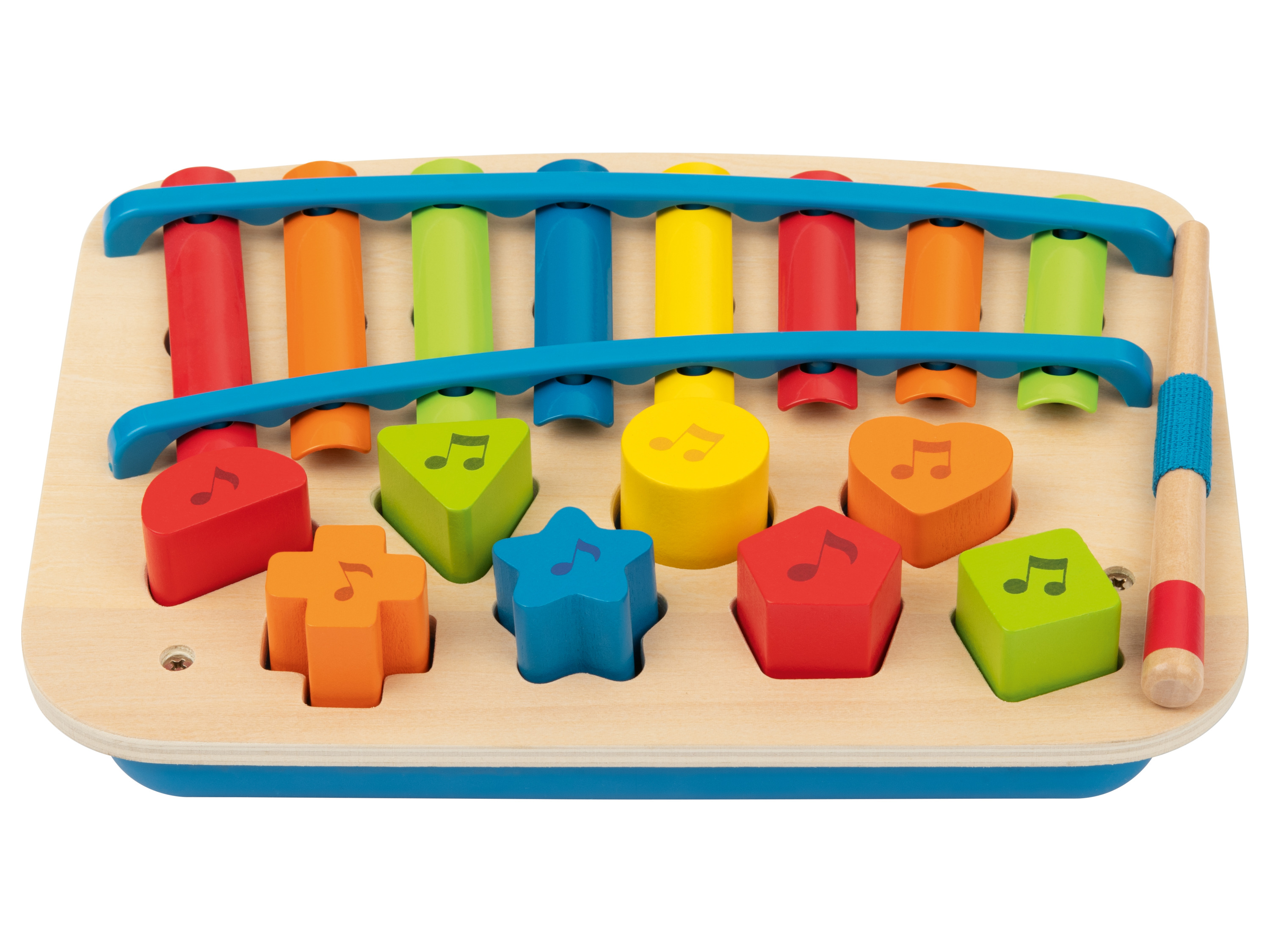 lupilu® Musikinstrument 6-in-1 / Xylophon-Piano / Trommeltisch (Xylophon-Piano)