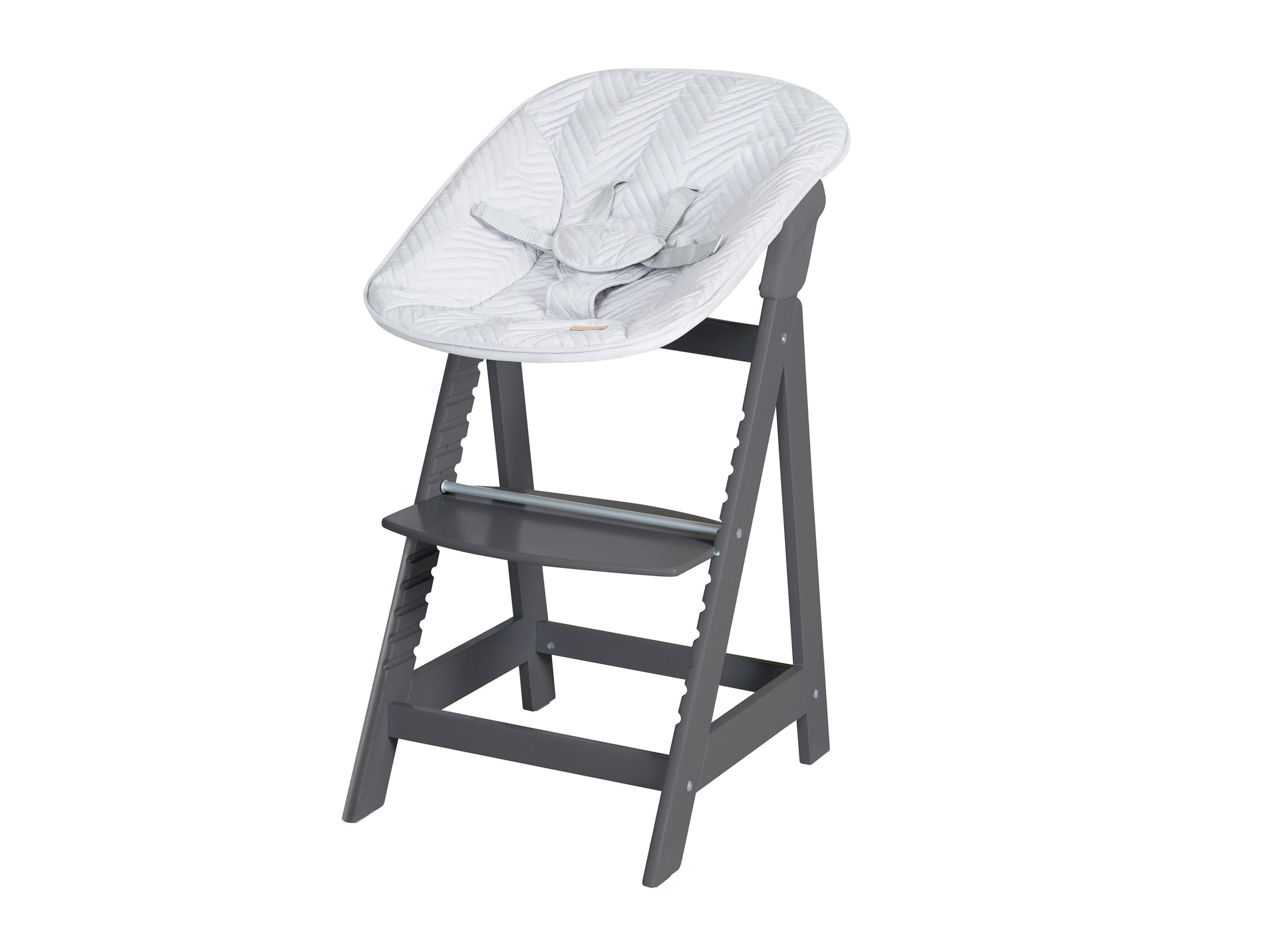 roba Hochstuhl Born Up Zick Zack ohne Verstellung des Aufsatzes, mitSitzverkleinerer (Anthrazit)