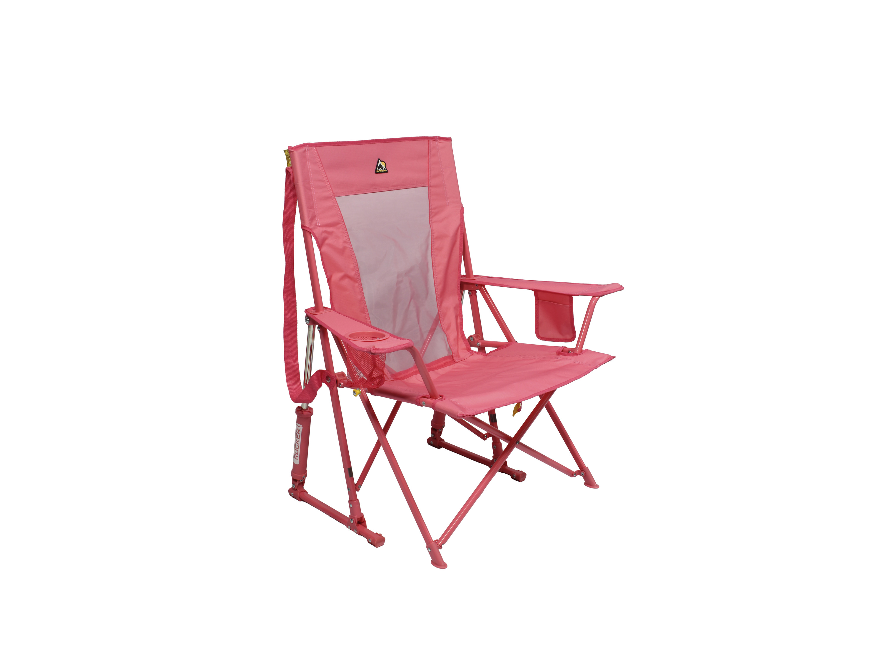 GCI Comfort Pro Rocker™ Campingstuhl mit Schaukelfunktion (Blush)