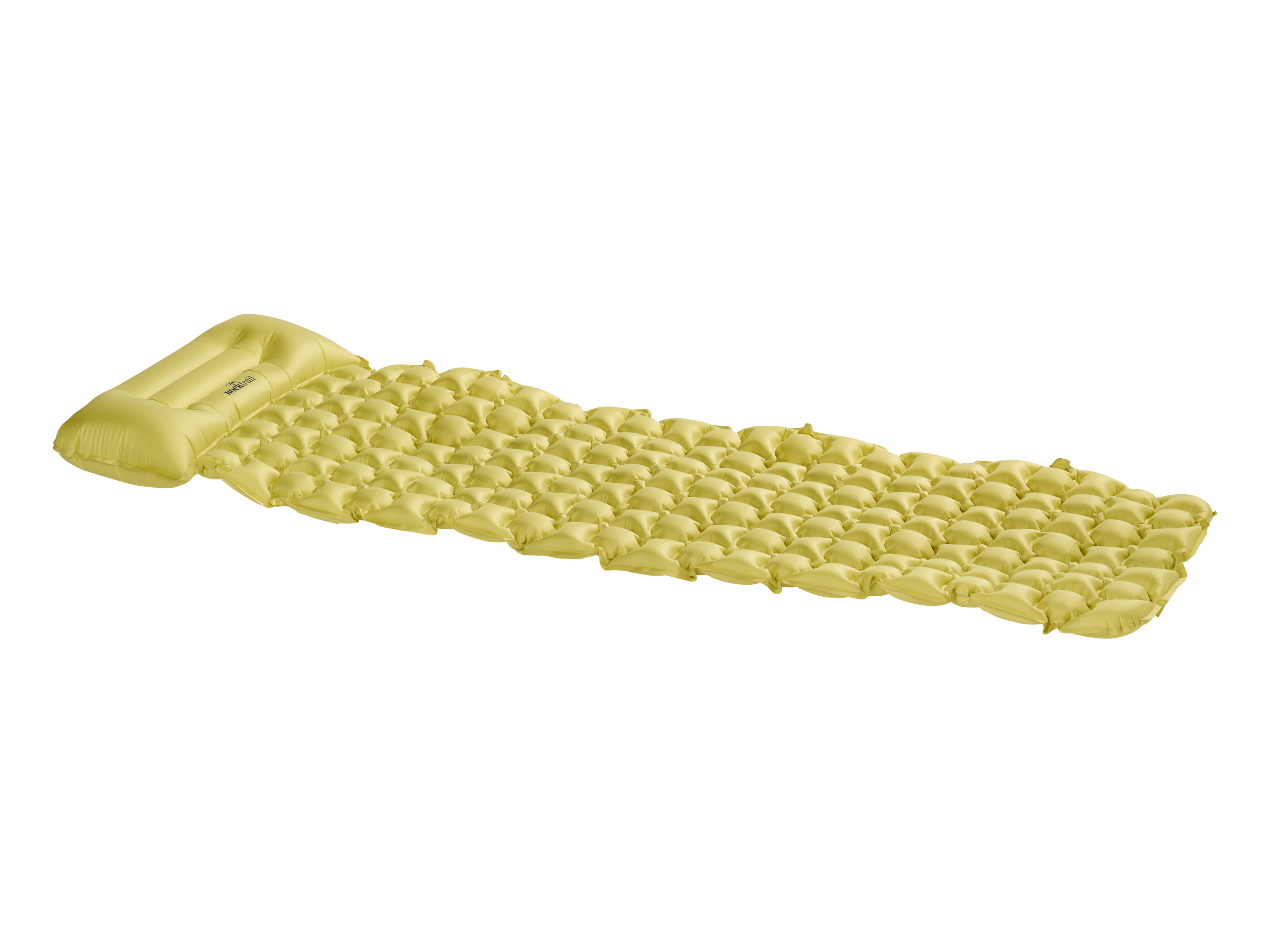 Rocktrail Liegematte selbstaufblasend / Luftzellenmatte mit aufblasbaremKopfkissen (Luftzellenmatte mit Kopfkissen, Grün)