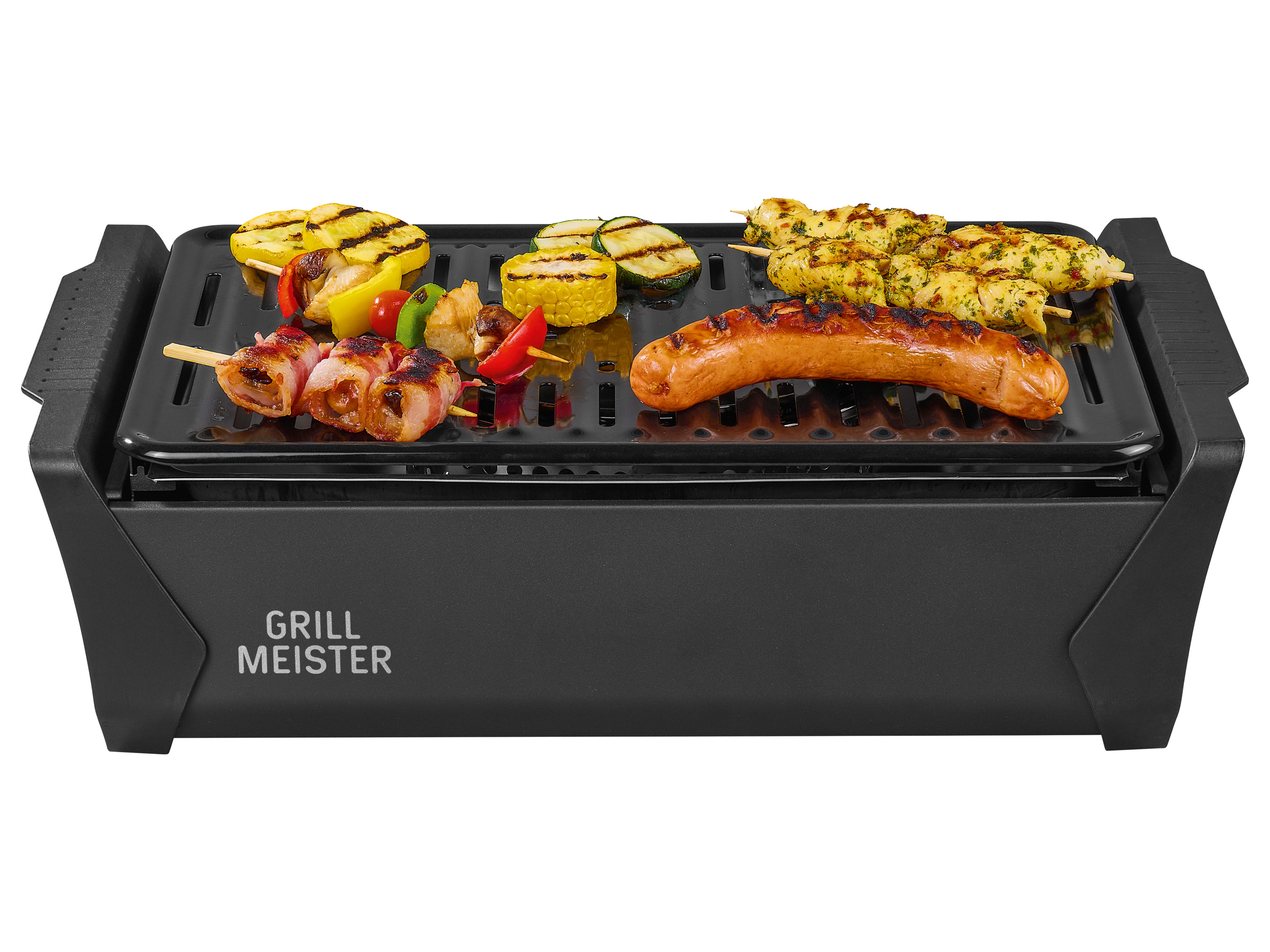 GRILLMEISTER Holzkohlegrill mit Aktivbelüftung »KANSAS«, kabellos