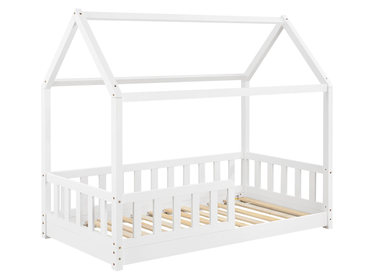 Juskys Kinderbett Marli_STR_OS (Weiß, 160 x 80 cm)