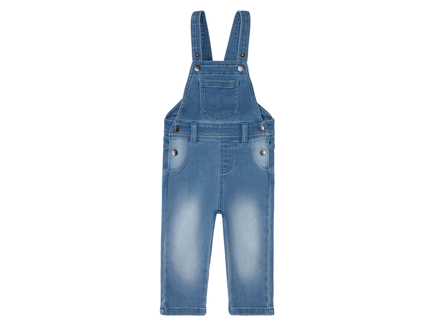 lupilu® Baby Latzhose Sweatdenim (Blau, 68)