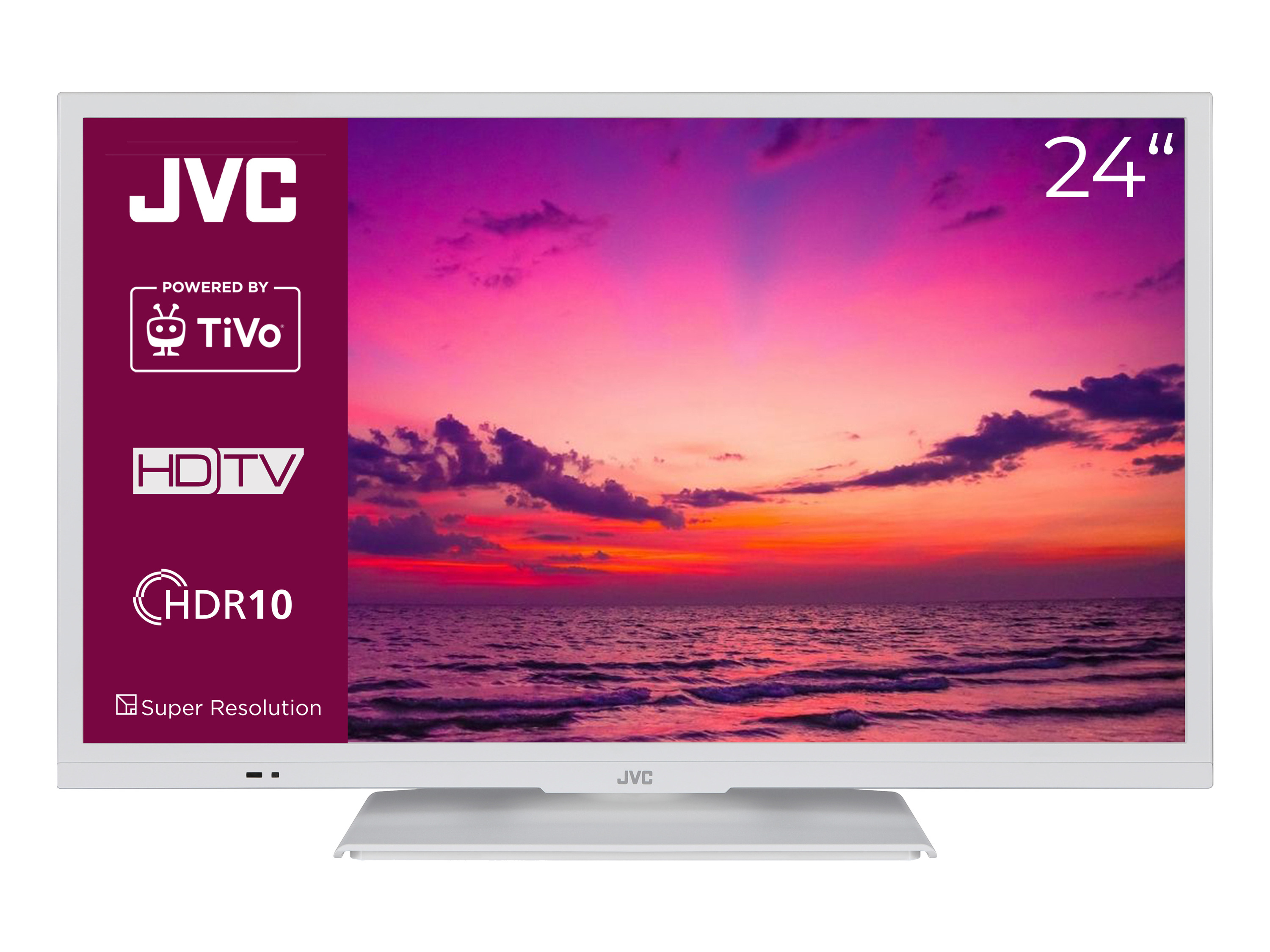 JVC Fernseher LT-24VH5455 Smart TV Powered by TiVo 24 Zoll HD-Ready (Weiß)''