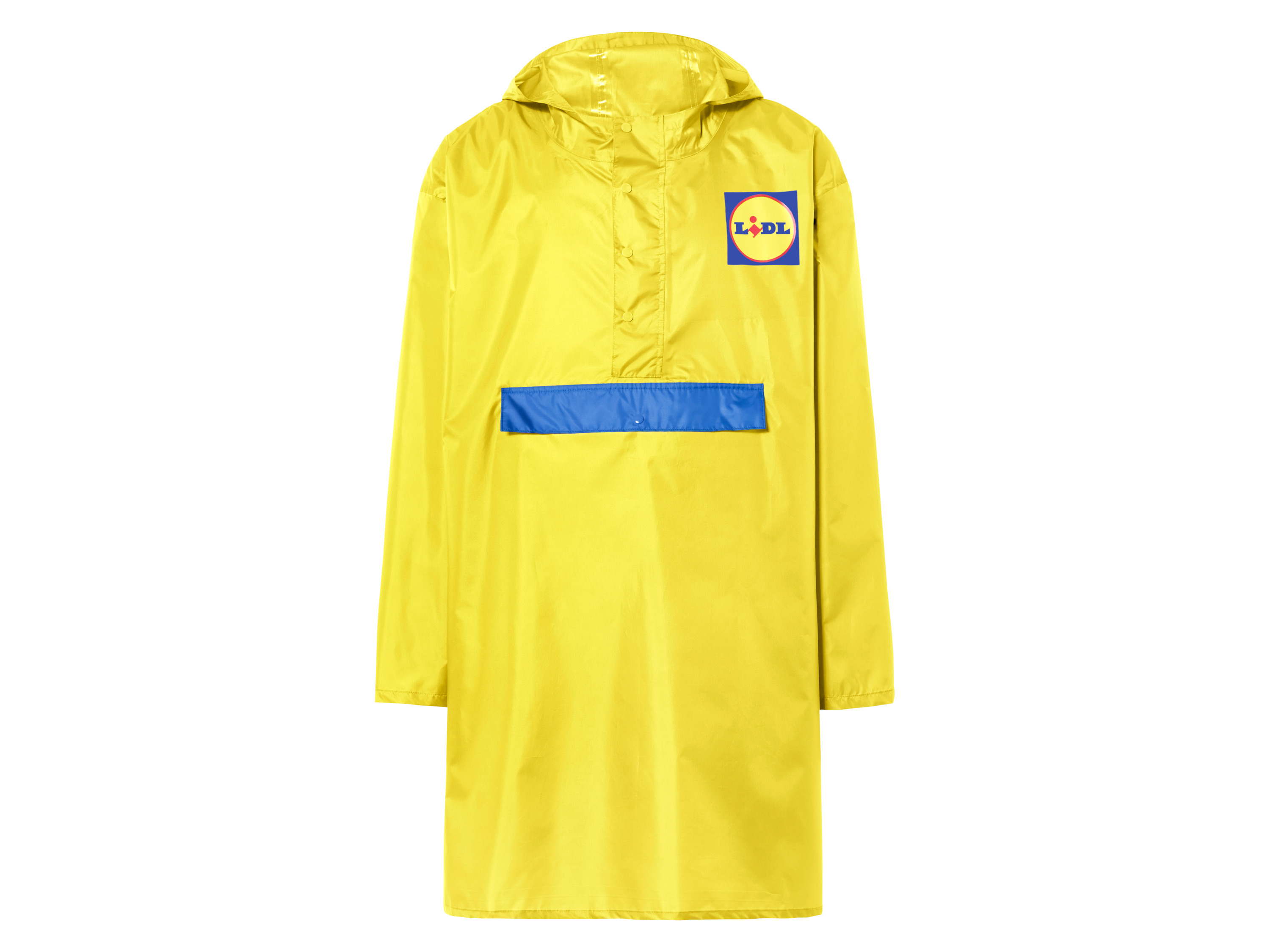 Damen Herren Regenponcho LIDL (Gelb)''