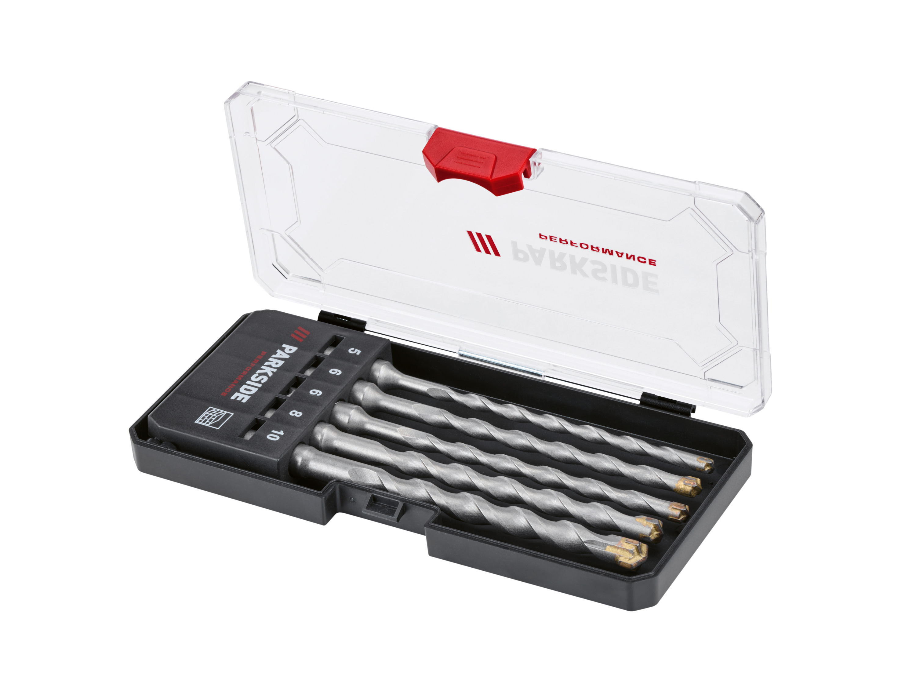 PARKSIDE PERFORMANCE® SDS-Plus-Hammerbohrer / SDS Plus Meißel-Set (SDS Plus Bohrer PSBSP 5 A1)''