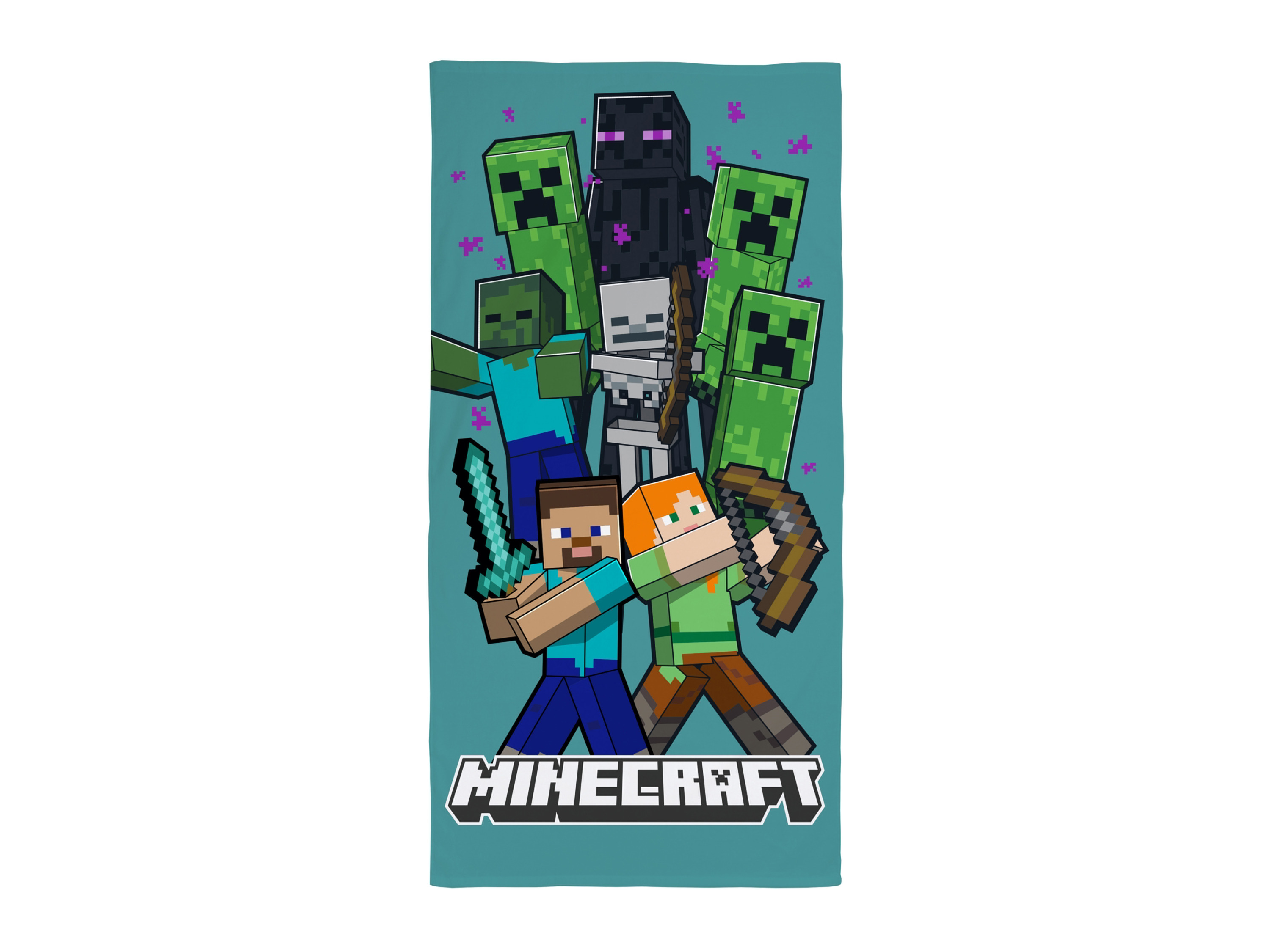Kinder Strandtuch »Super Mario / Minecraft« (Minecraft)