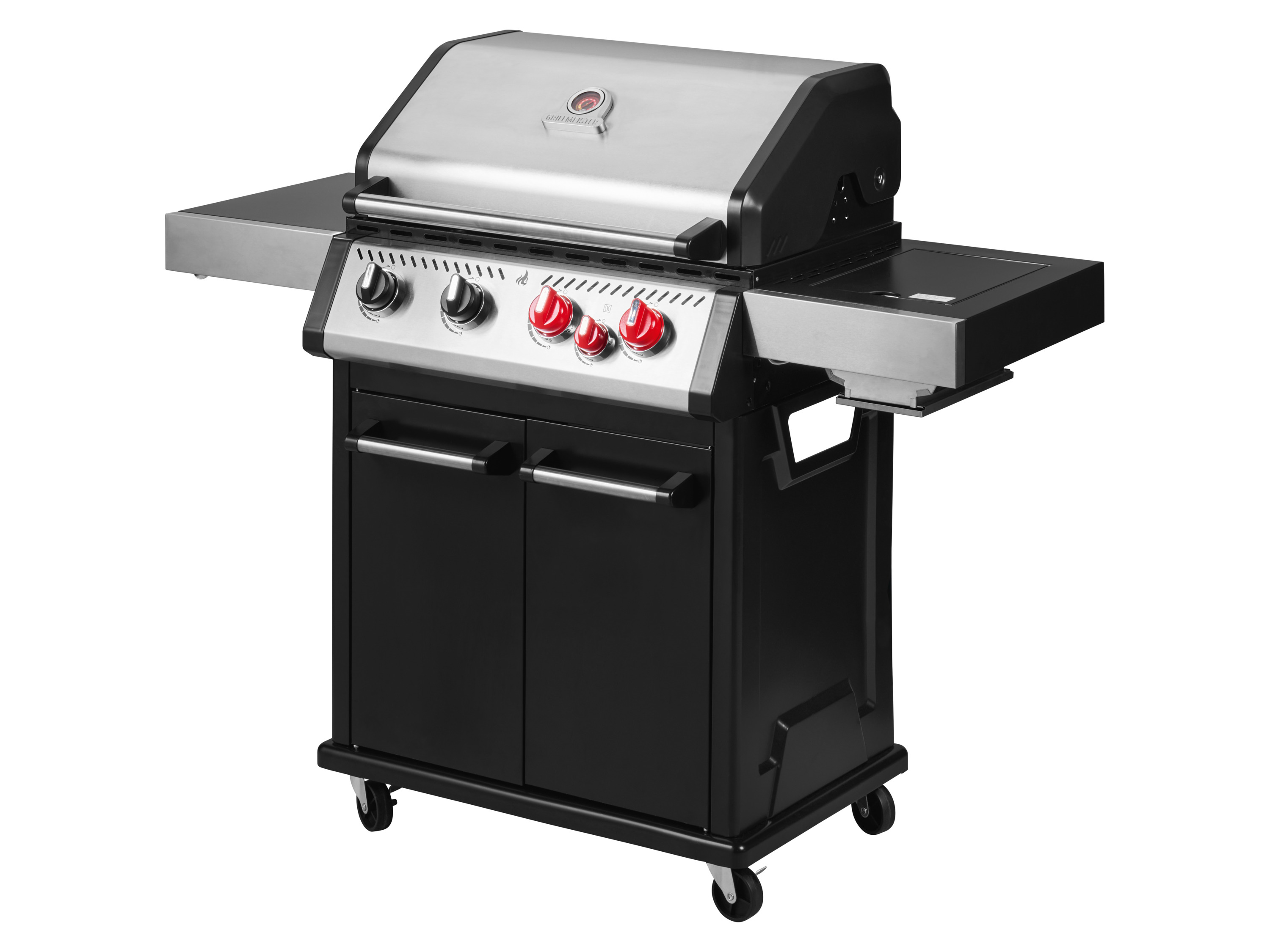GRILLMEISTER Gasgrill 4+1 Keramikbrenner