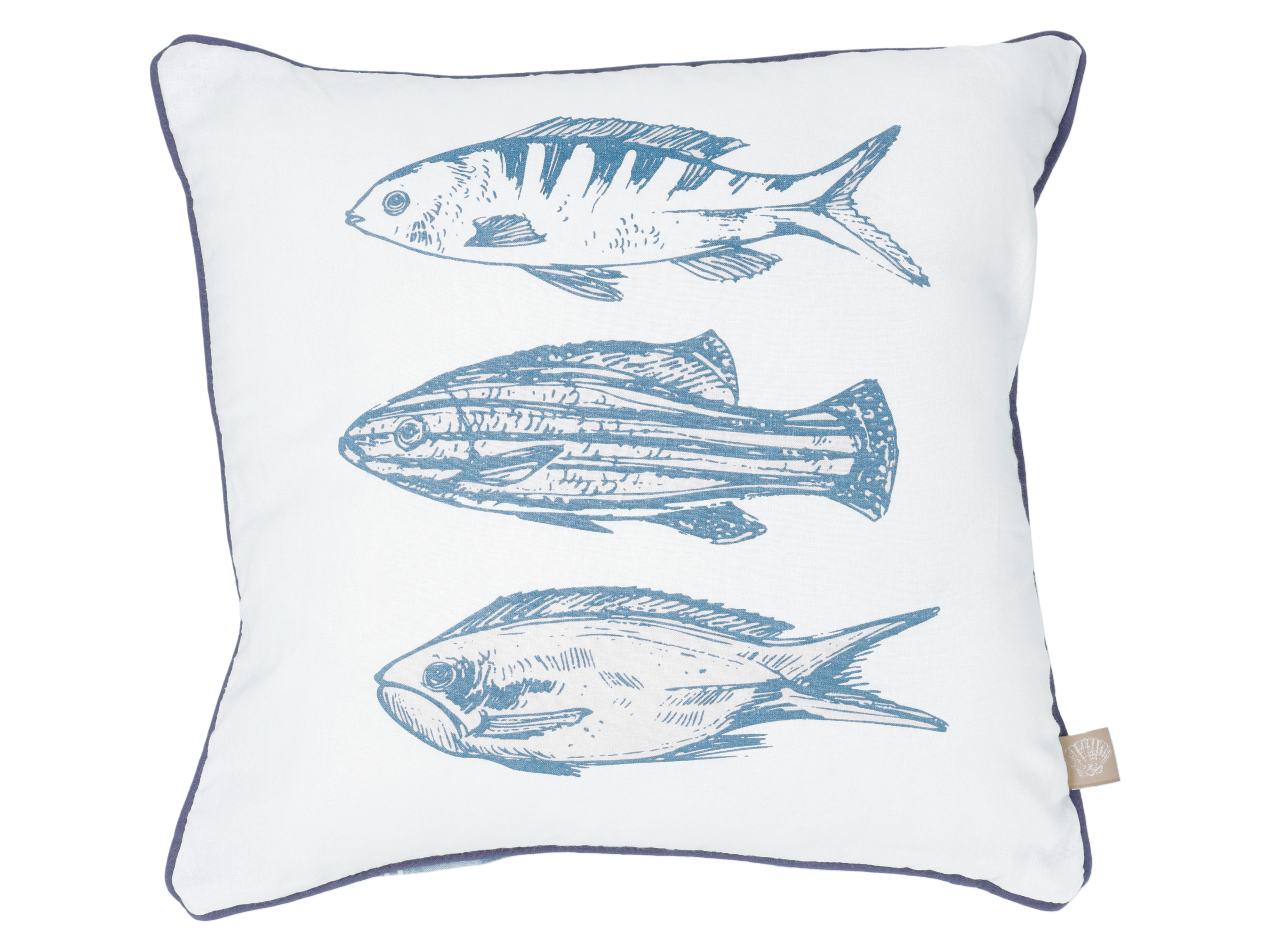 LIVARNO® Dekokissen, 40 x 40 cm (Fische)