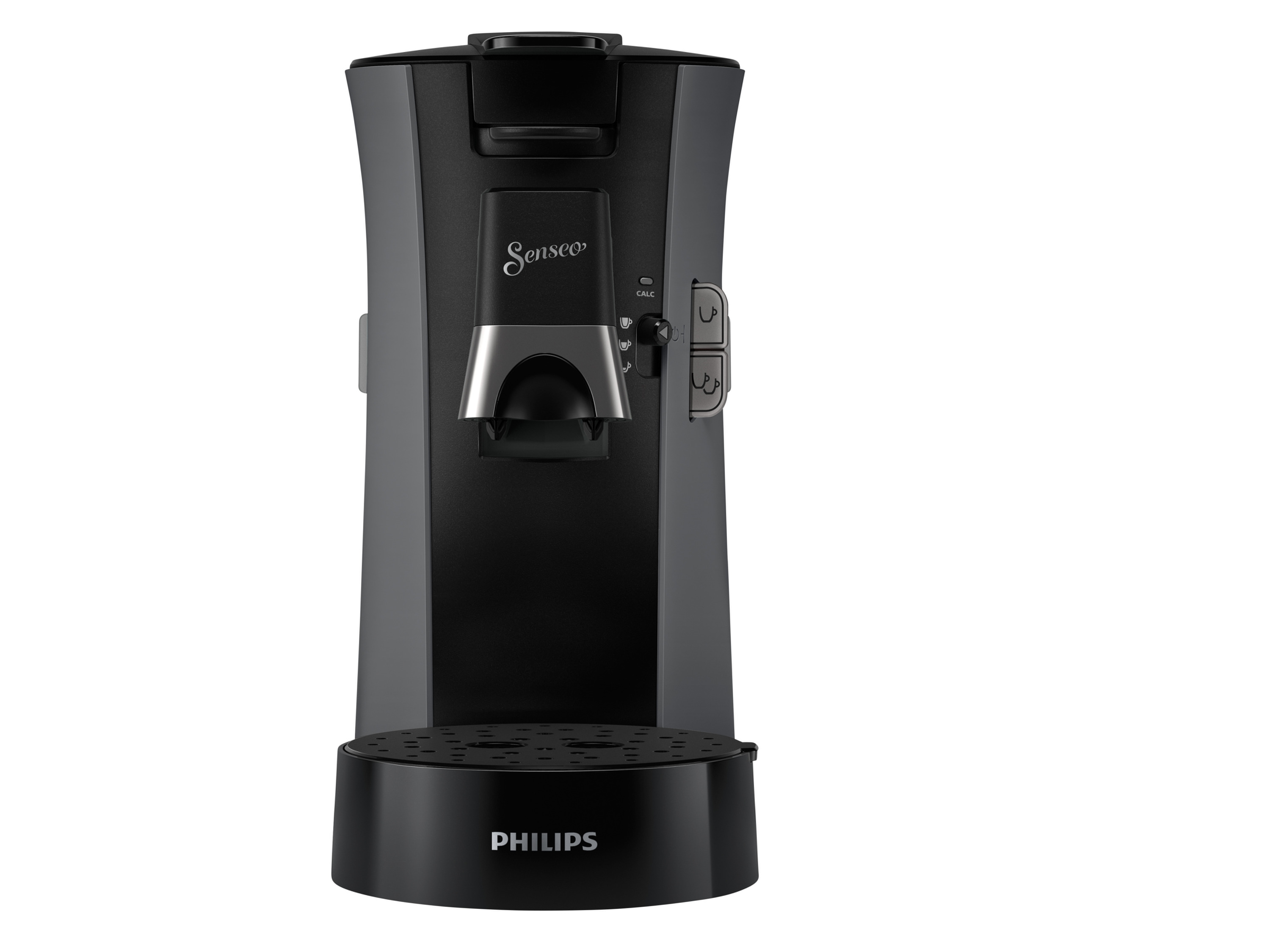 PHILIPS Senseo Select Kaffeepadmaschine (grau/schwarz)