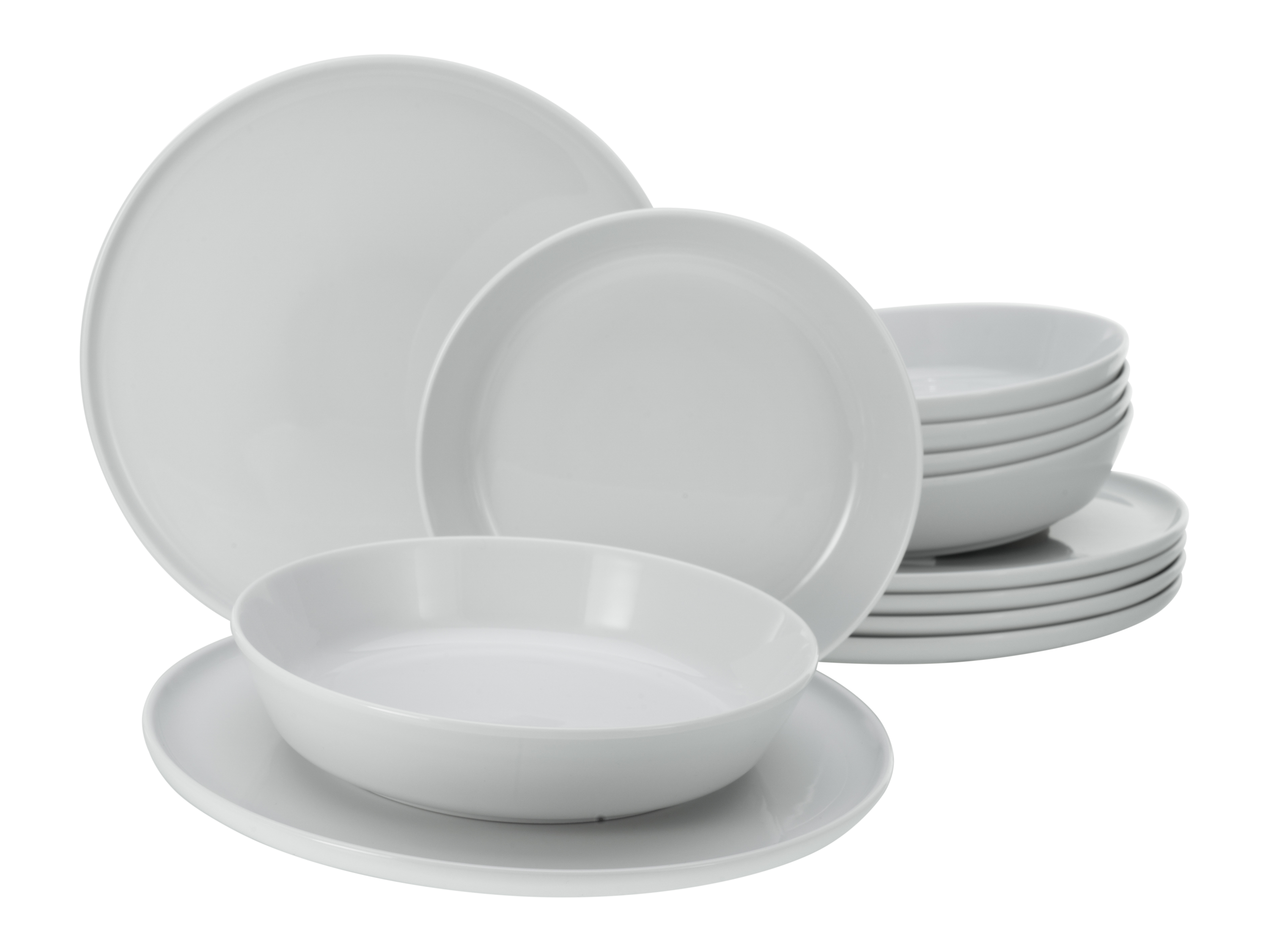 CREATABLE Geschirrset »Chef Collection« (12-teiliges Tafelservice, Weiß)