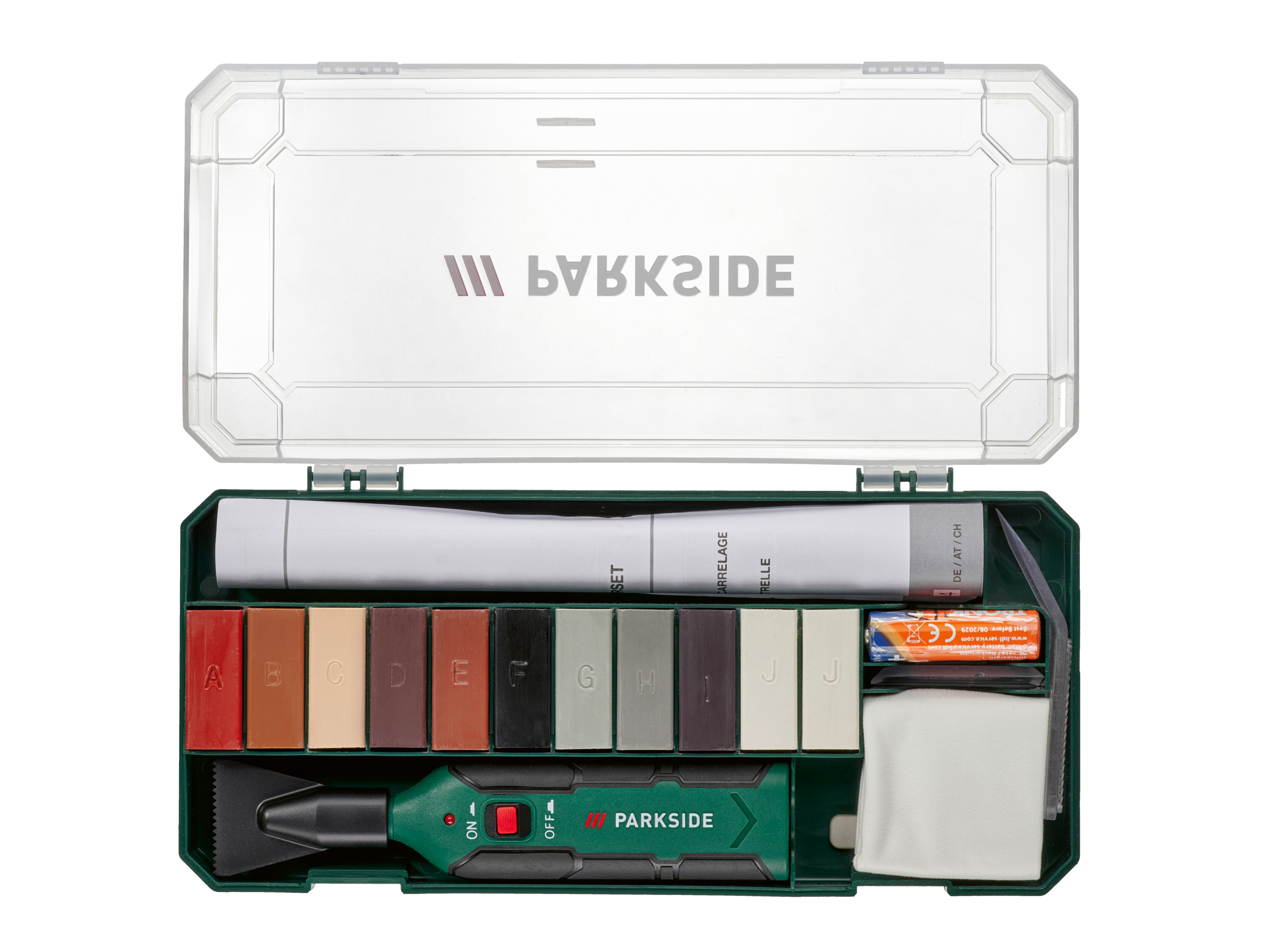 PARKSIDE® Laminat-/Parkett- und Fliesen Reparatur Set PFRS 1,5 C5/ PLPRS 1,5 C5 (Fliesen Reparatur Set)