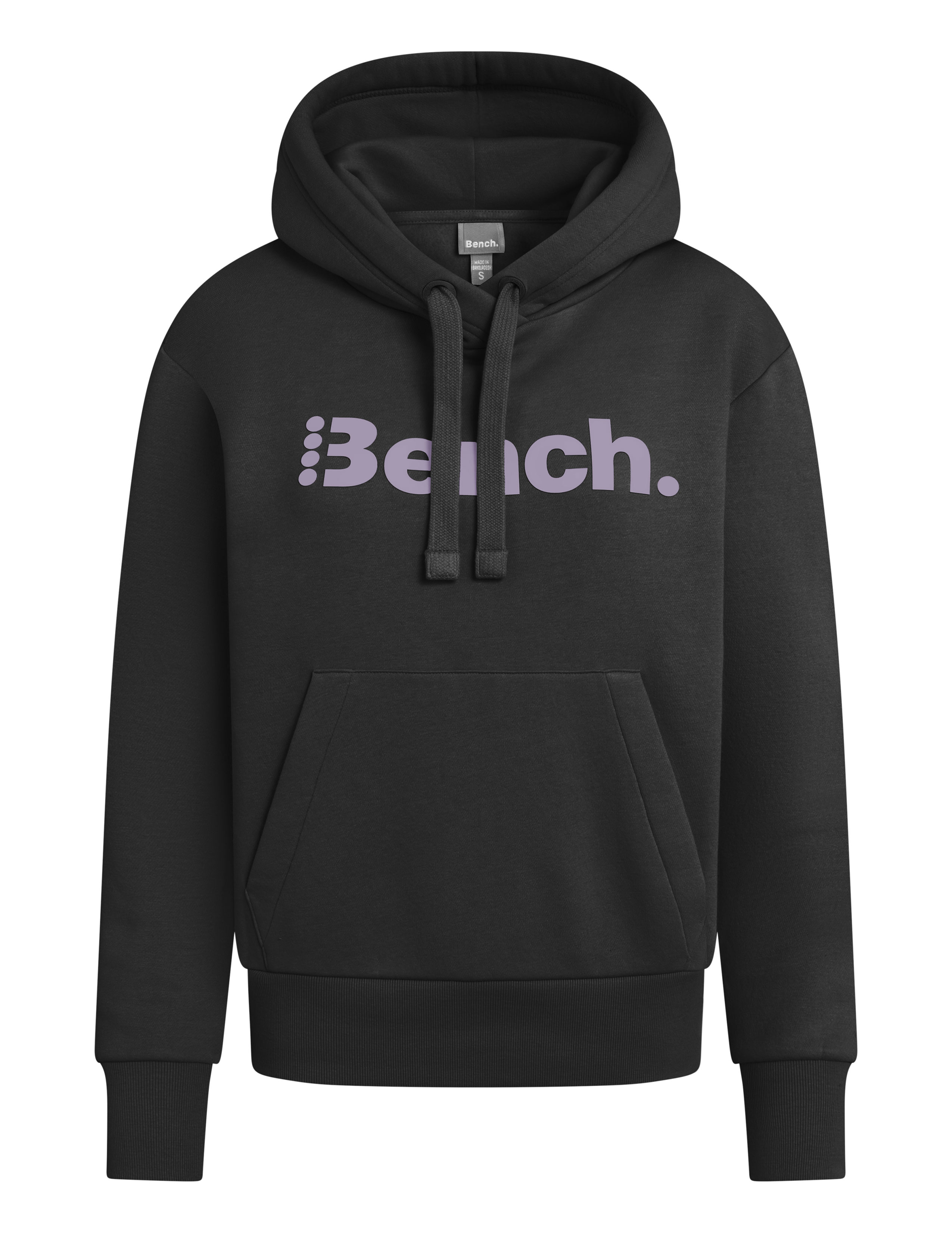 BENCH Damen Sweathoodie/Sweatjacke (schwarz (Kapuzenpullover), M)