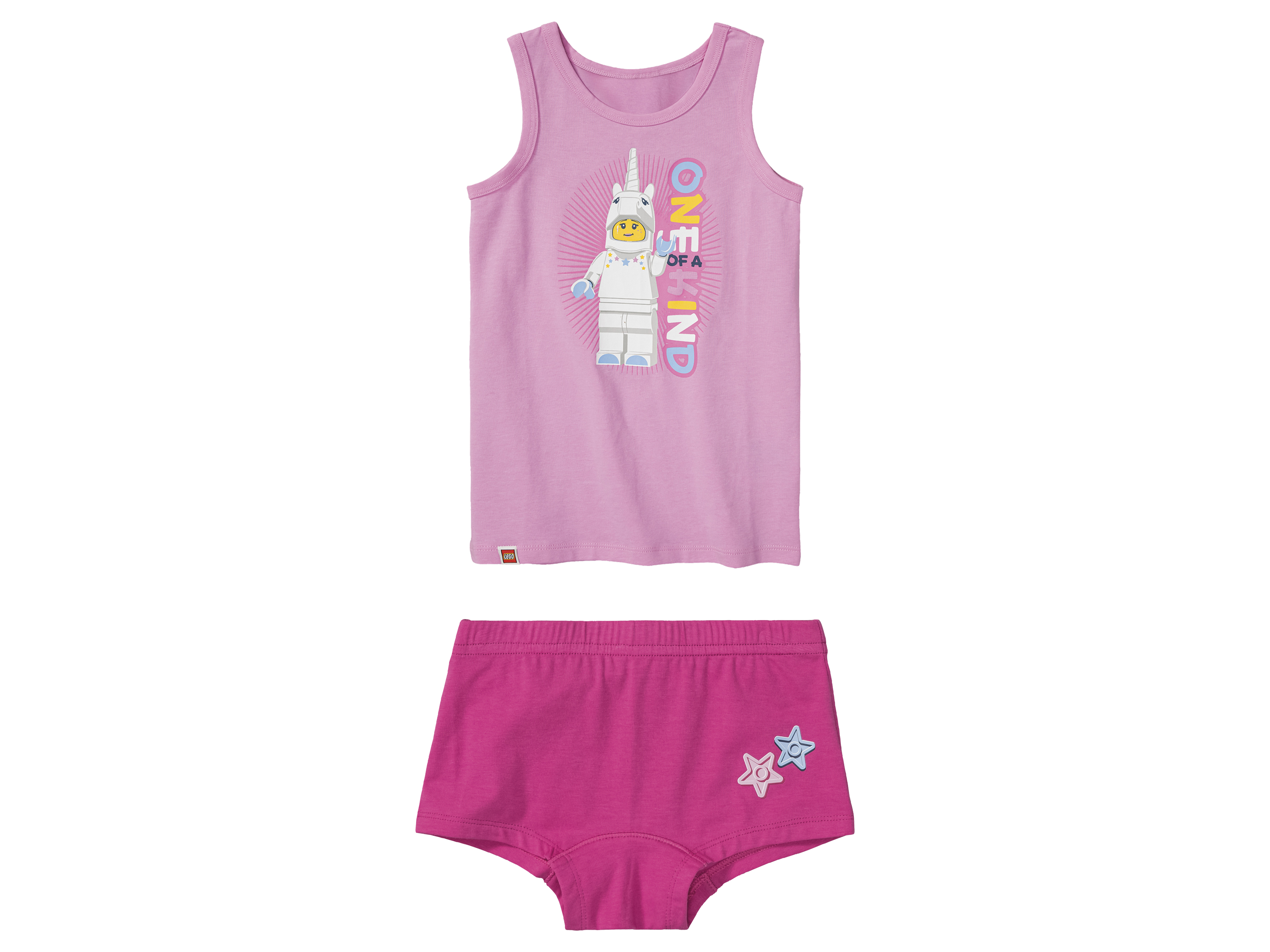 LEGO Kinder Unterwäsche Set 2-teilig (Iconic: rosa/pink, 110/116)