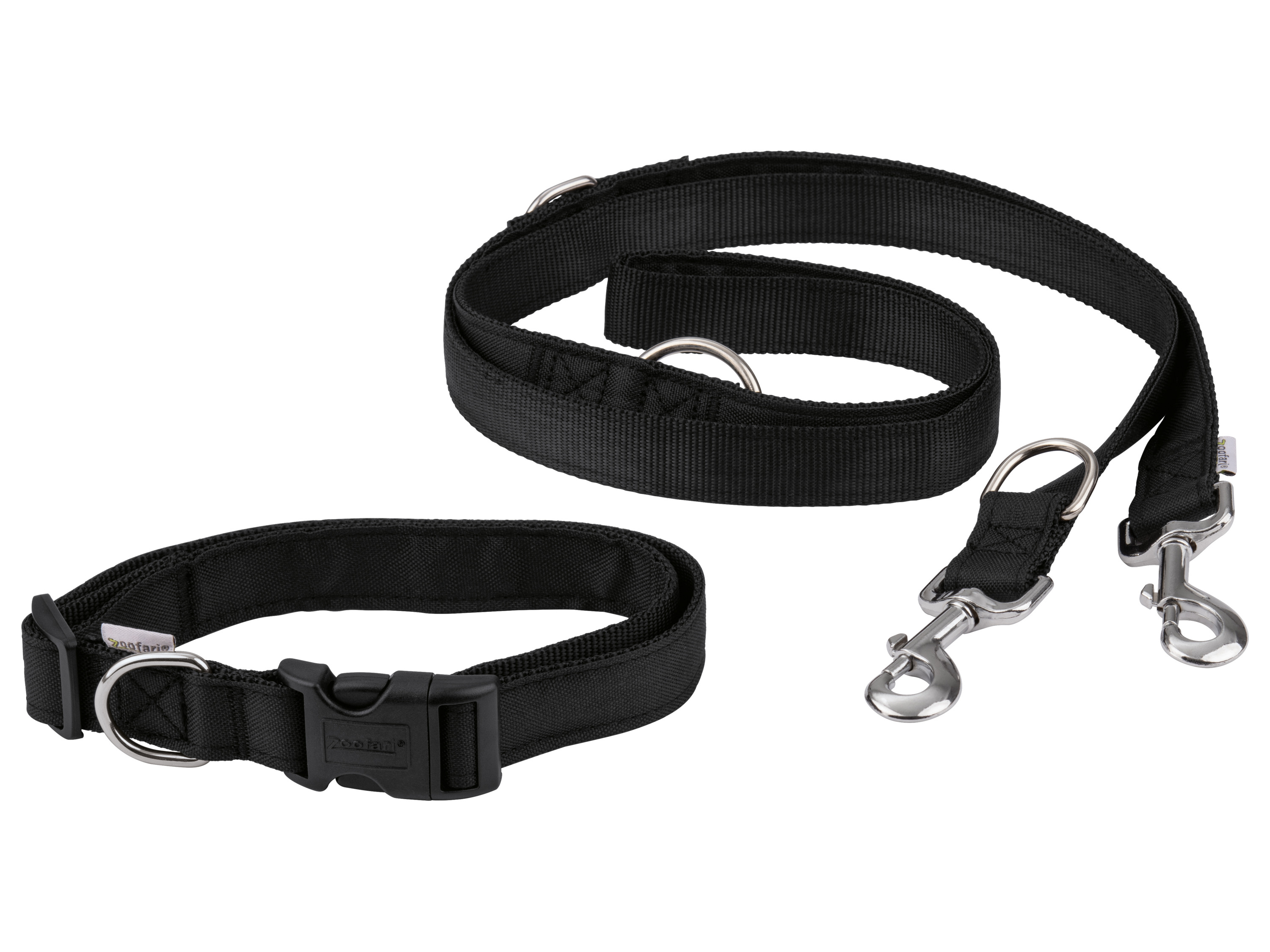 ZOOFARI® Joggingleine / Schleppleine / Hundehalsband mit Hundeleine (Halsband und Leine Set)''