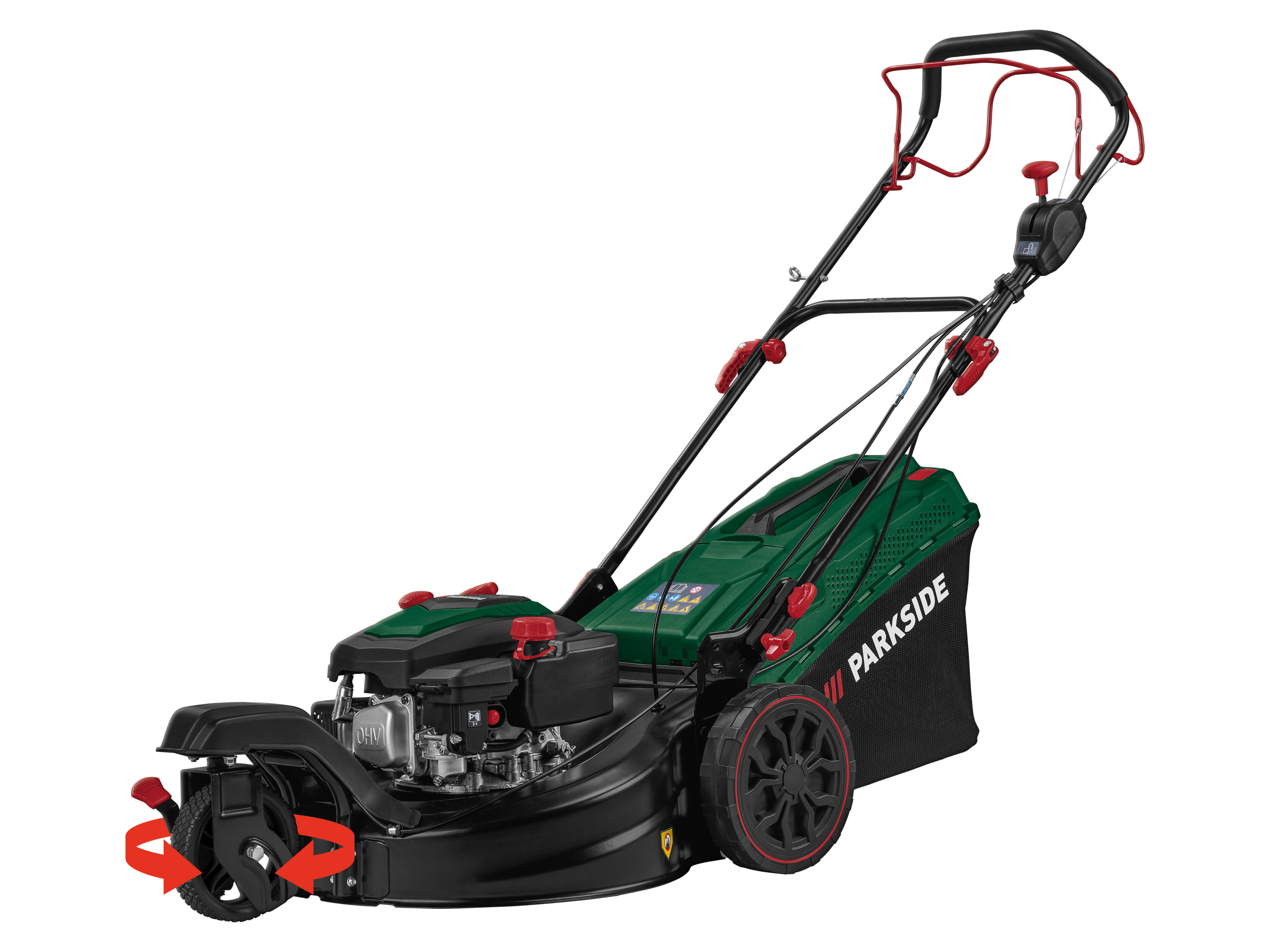 PARKSIDE® Benzin-Rasenmäher »Trike PBRMT 51 A1«, mit Schnitthöhenverstellung in 7 Stufen''