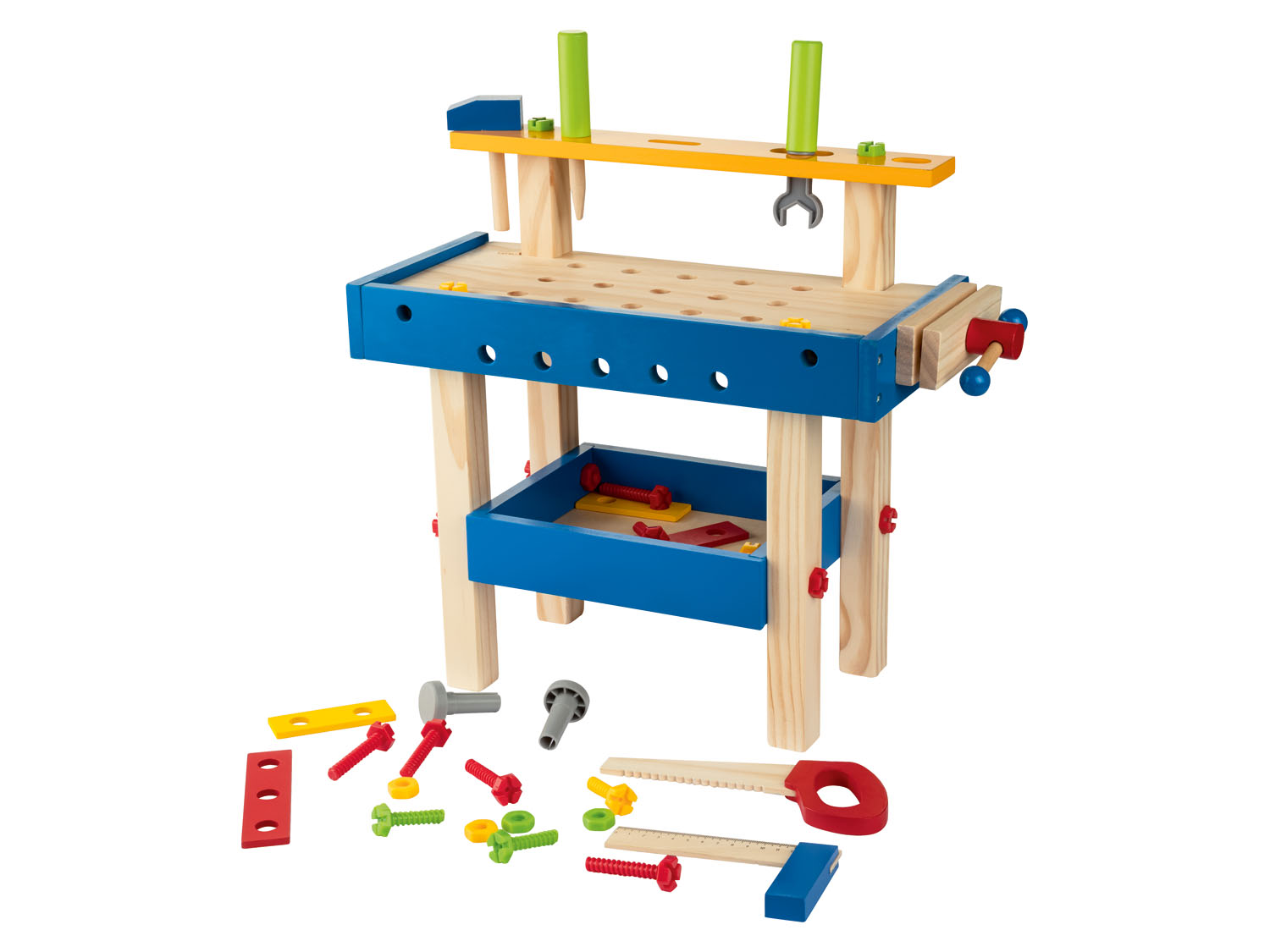 Playtive Holz Schminktisch/Einkaufswagen/Werkbank (Werkbank)