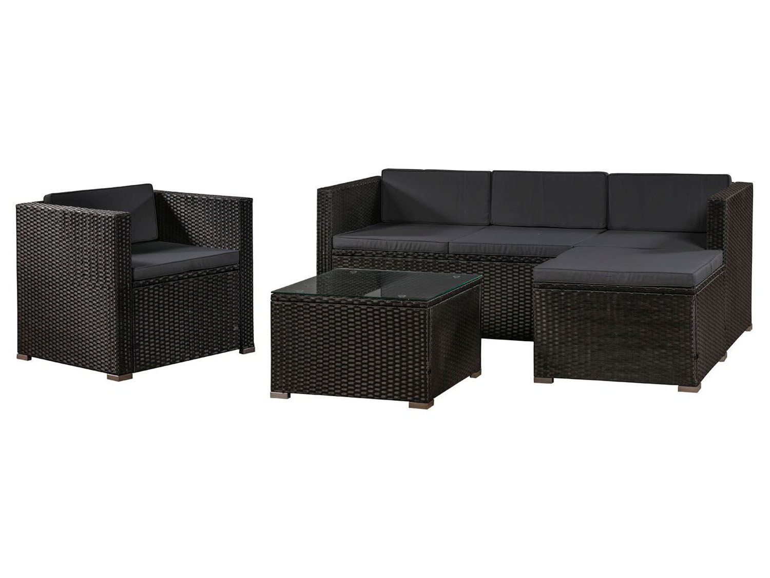 JUSKYS Gartenlounge Punta Cana (Dunkelgrau, L)''