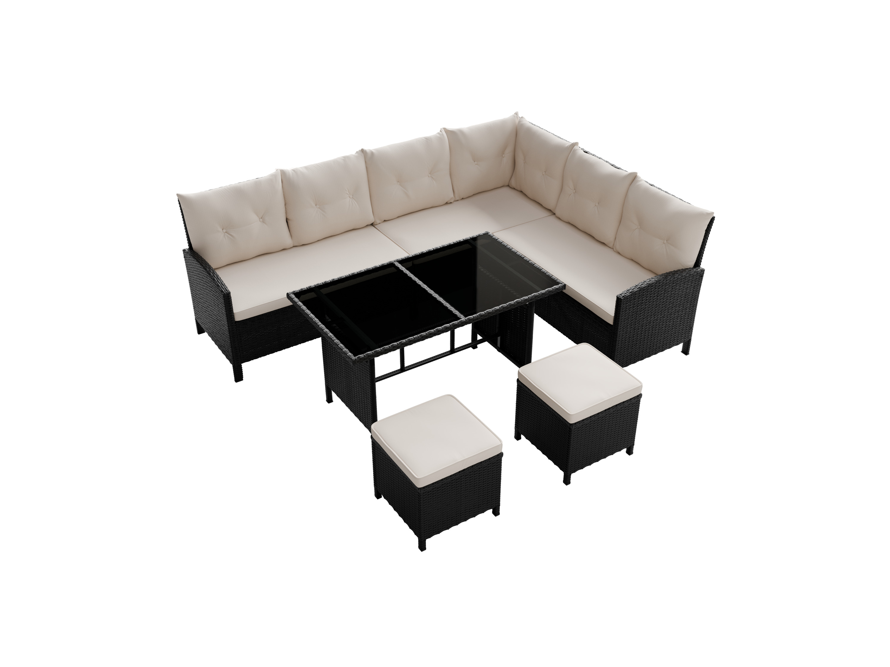 JUSKYS Gartenlounge Manacor (Creme)