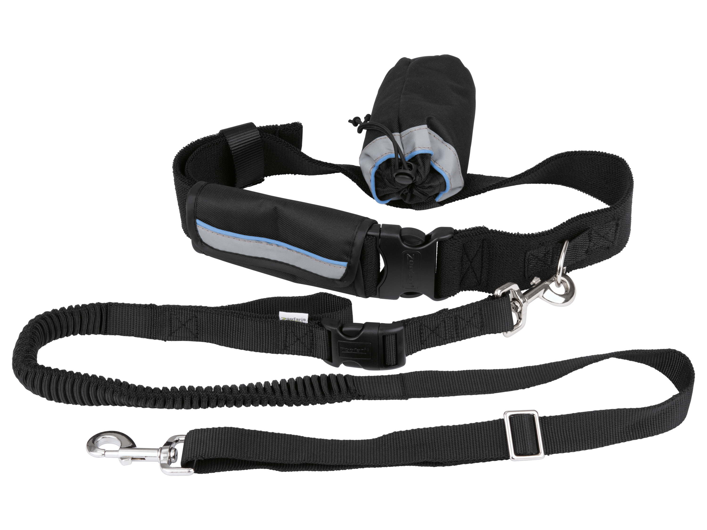 ZOOFARI® Joggingleine / Schleppleine / Hundehalsband mit Hundeleine (Joggingleine mit Bauchgurt)''